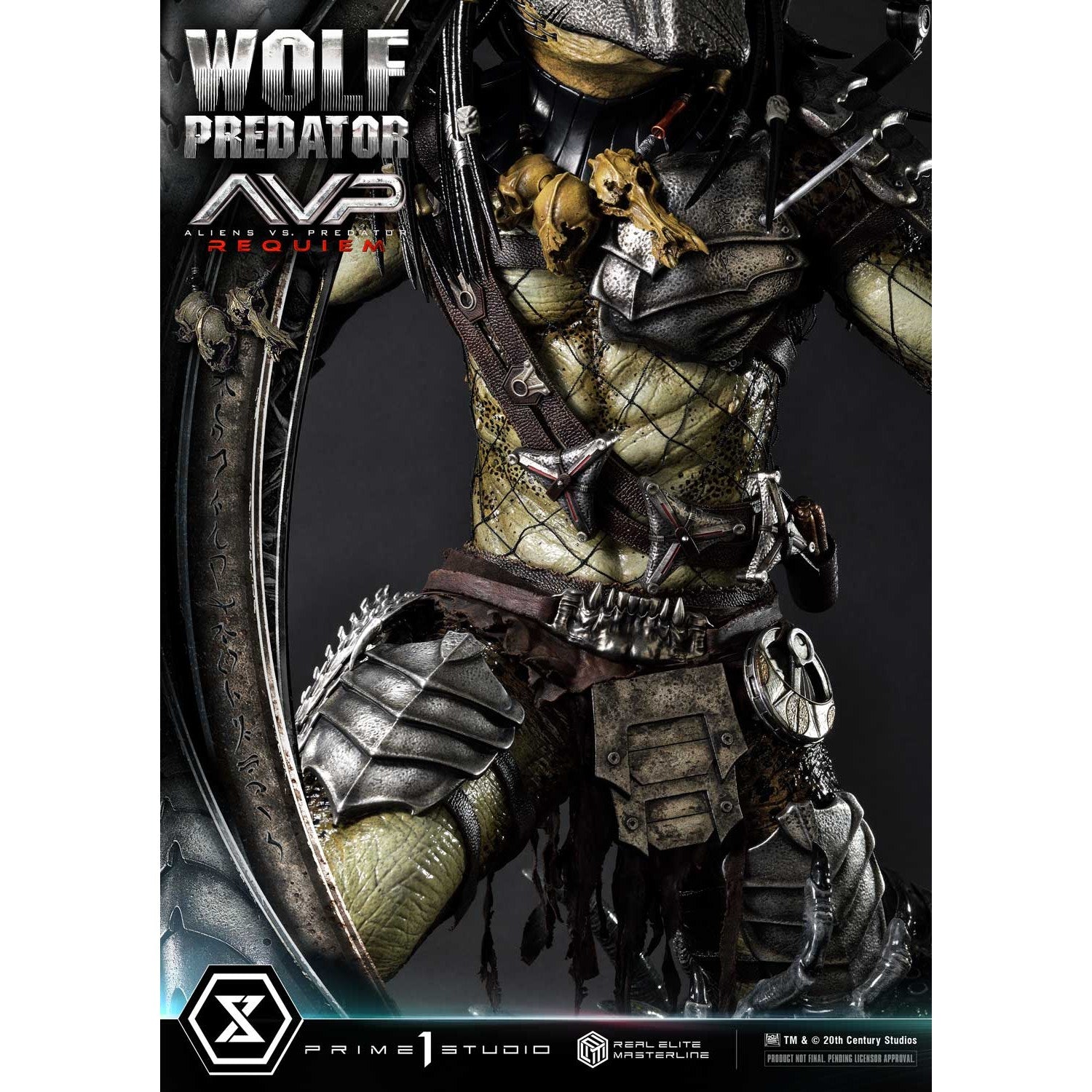【予約安心出荷】[FIG] リアルエリートマスターライン ウルフプレデター AVP2 エイリアンズVS.プレデター 1/3 完成品 フィギュア(REMAVP-01) プライム1スタジオ(2026年10月)