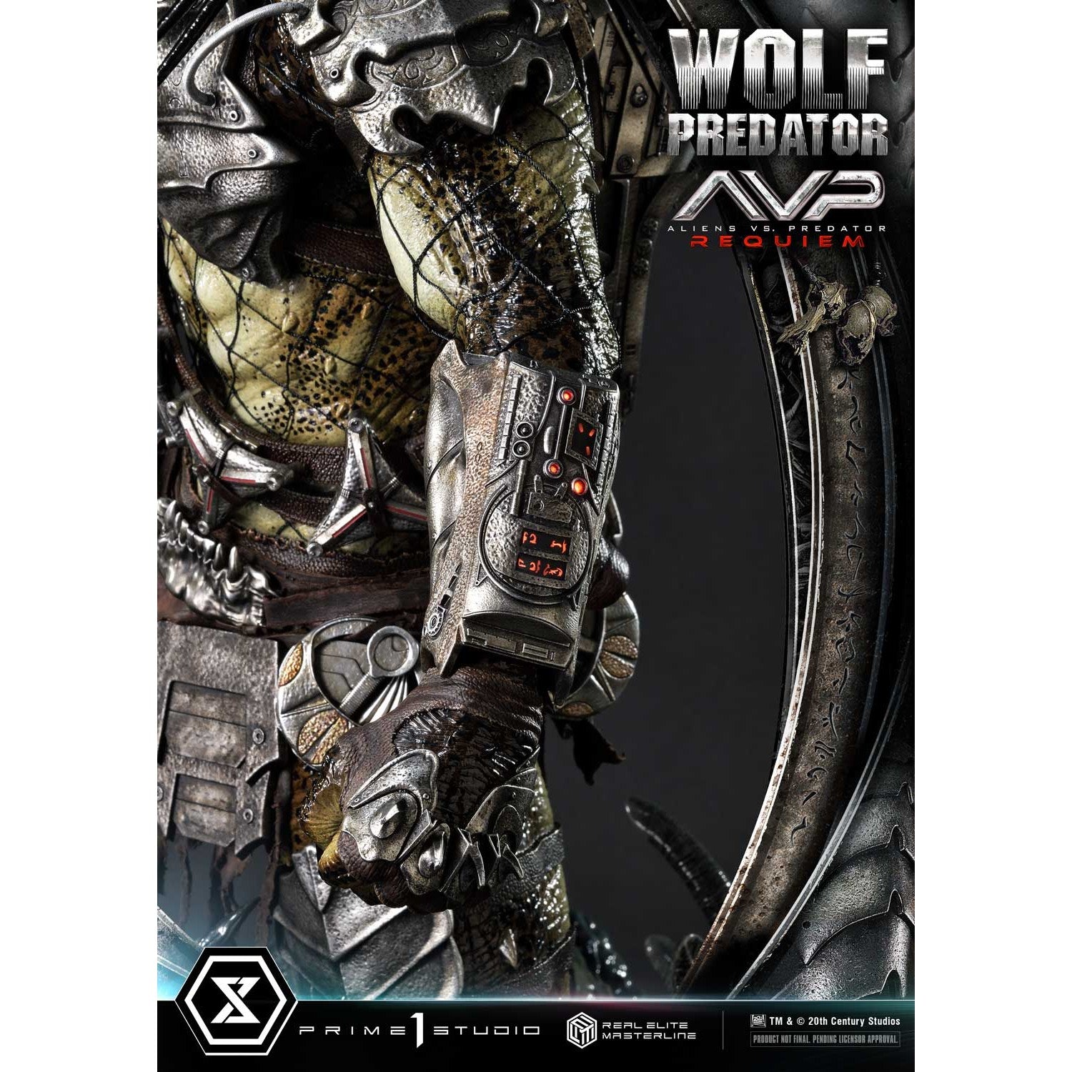 【予約安心出荷】[FIG] リアルエリートマスターライン ウルフプレデター AVP2 エイリアンズVS.プレデター 1/3 完成品 フィギュア(REMAVP-01) プライム1スタジオ(2026年10月)