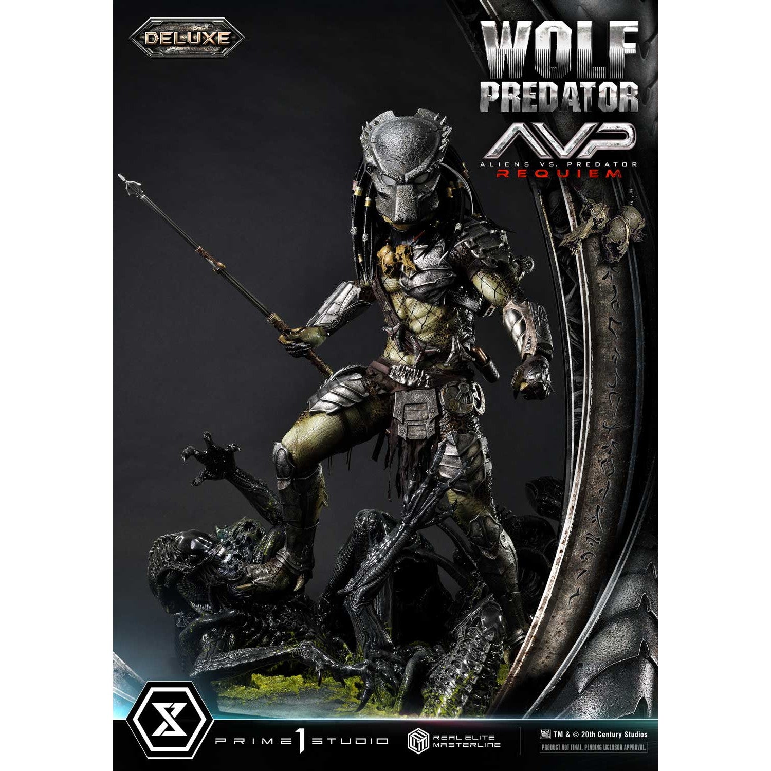 【予約安心出荷】[FIG] リアルエリートマスターライン ウルフプレデター DX版 AVP2 エイリアンズVS.プレデター 1/3 完成品 フィギュア(REMAVP-01DX) プライム1スタジオ(2026年10月)