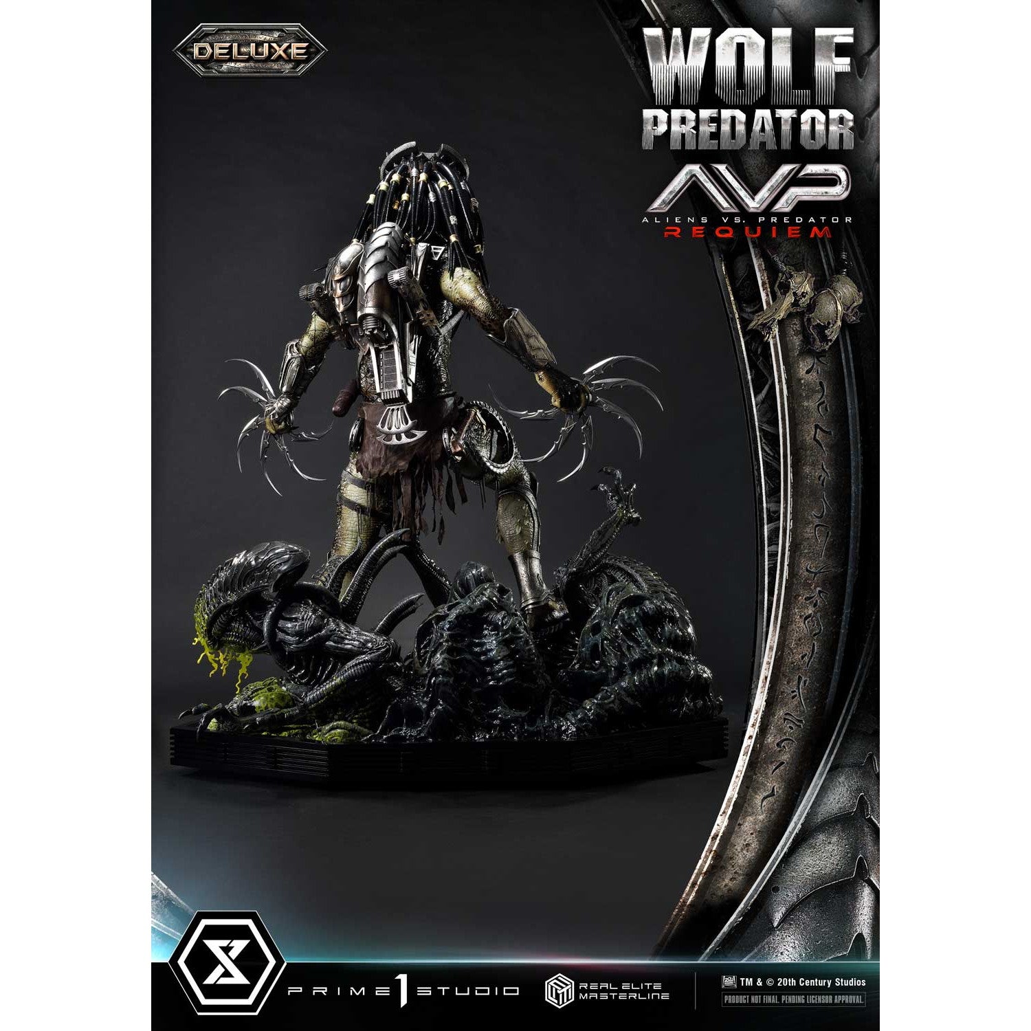 【予約安心出荷】[FIG] リアルエリートマスターライン ウルフプレデター DX版 AVP2 エイリアンズVS.プレデター 1/3 完成品 フィギュア(REMAVP-01DX) プライム1スタジオ(2026年10月)