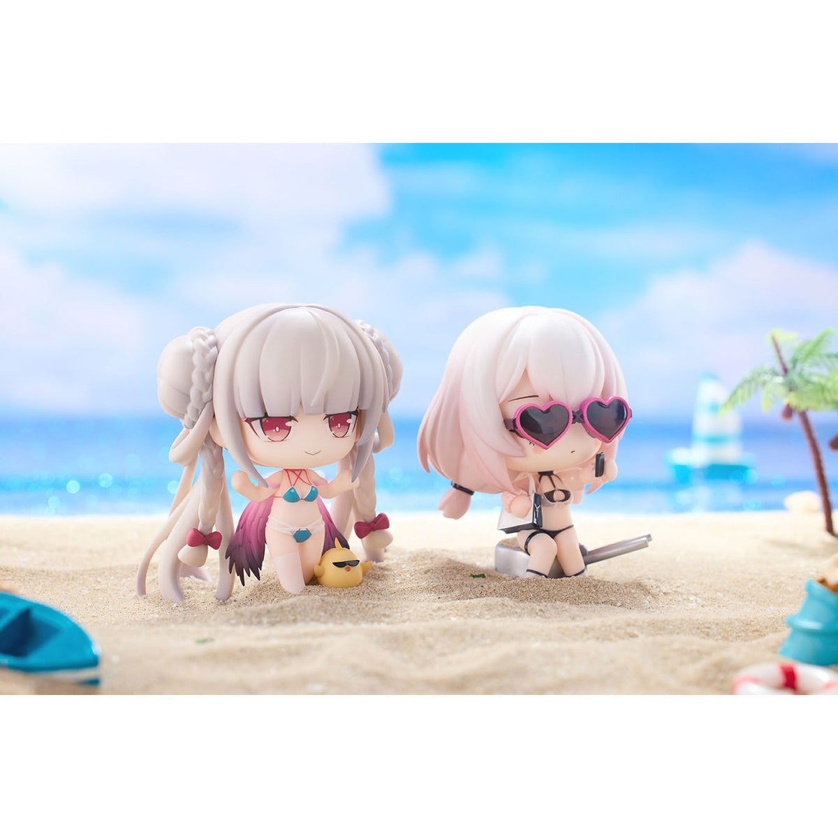 【新品】【お取り寄せ】[FIG] クリアカード3枚付属 3体セット アズールレーン サマー水着 完成品 デフォルメフィギュア Vol.2 HanaBee(ハナビー)(20260319)