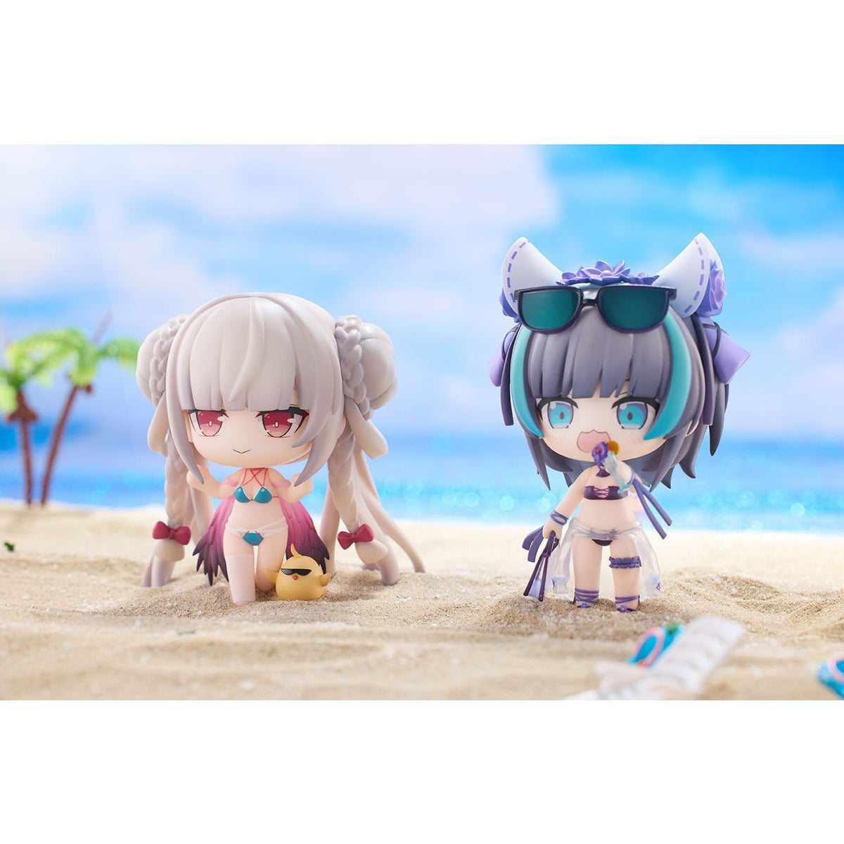 【新品】【お取り寄せ】[FIG] クリアカード3枚付属 3体セット アズールレーン サマー水着 完成品 デフォルメフィギュア Vol.2 HanaBee(ハナビー)(20260319)