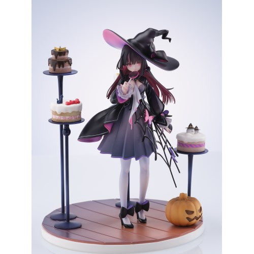 大注目 ハロウィン魔女のフィギュア コウモリ付きライトアップ