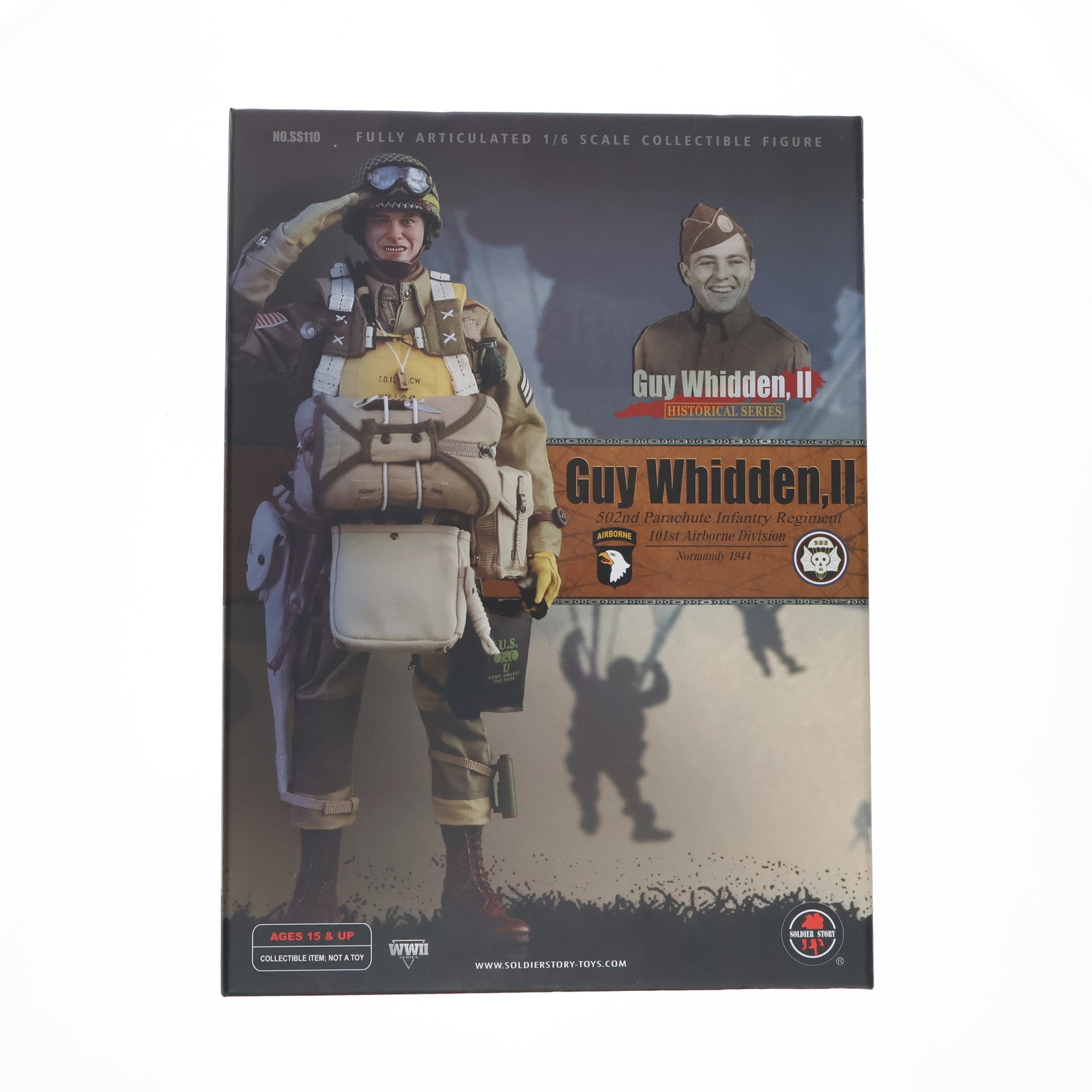 【中古即納】[FIG] WW2 101ST AIRBORNE DIVISION 502nd Parachute Infantry Regiment GUY WHIDDEN(ガイ・ウィッデン) II 1/6 完成品 可動フィギュア(SS110) Soldier Story(ソルジャーストーリー)(20191231)