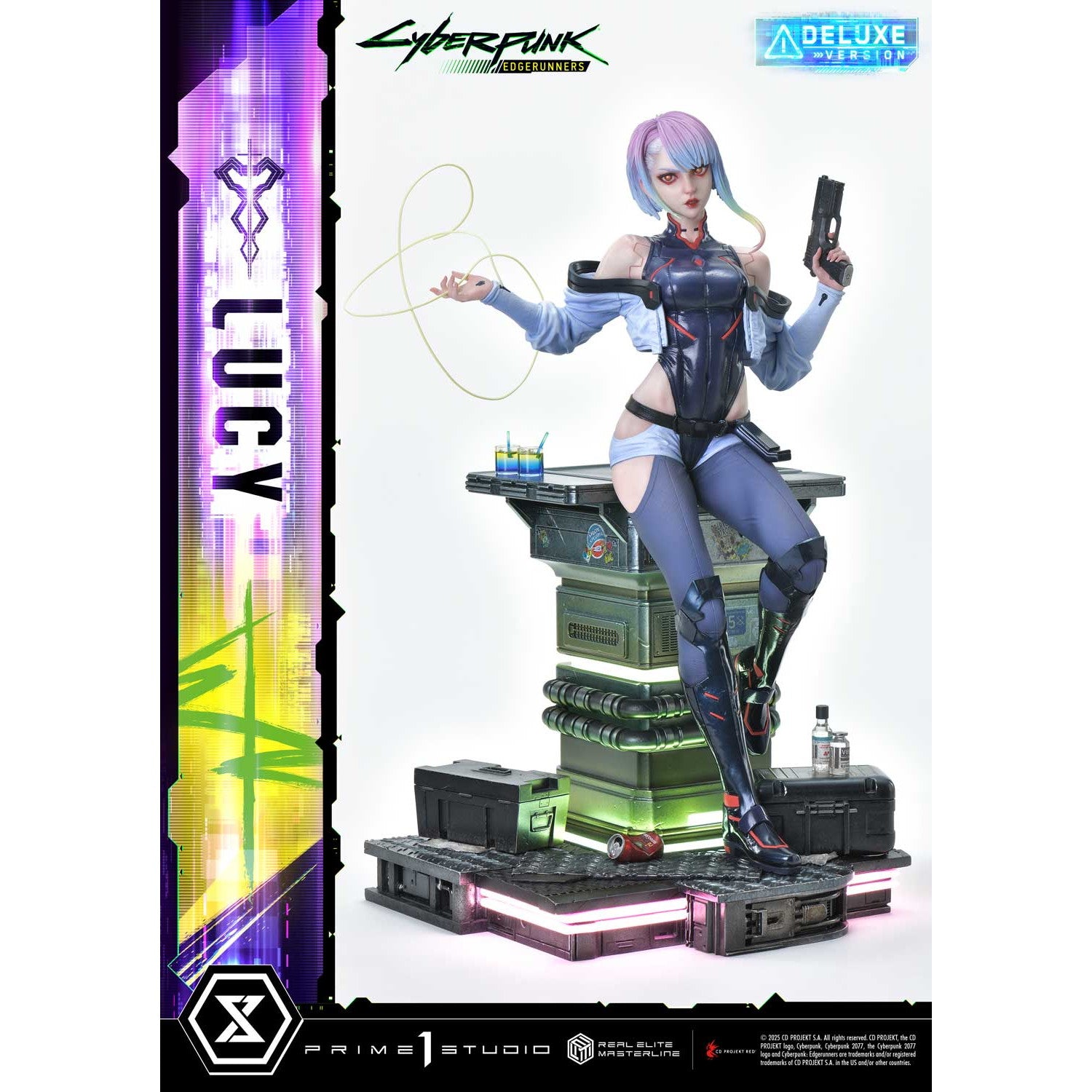 【予約安心出荷】[FIG] リアルエリートマスターライン ルーシー DX版 サイバーパンク:エッジランナーズ 1/4 スタチュー 完成品 フィギュア プライム1スタジオ(2026年10月)