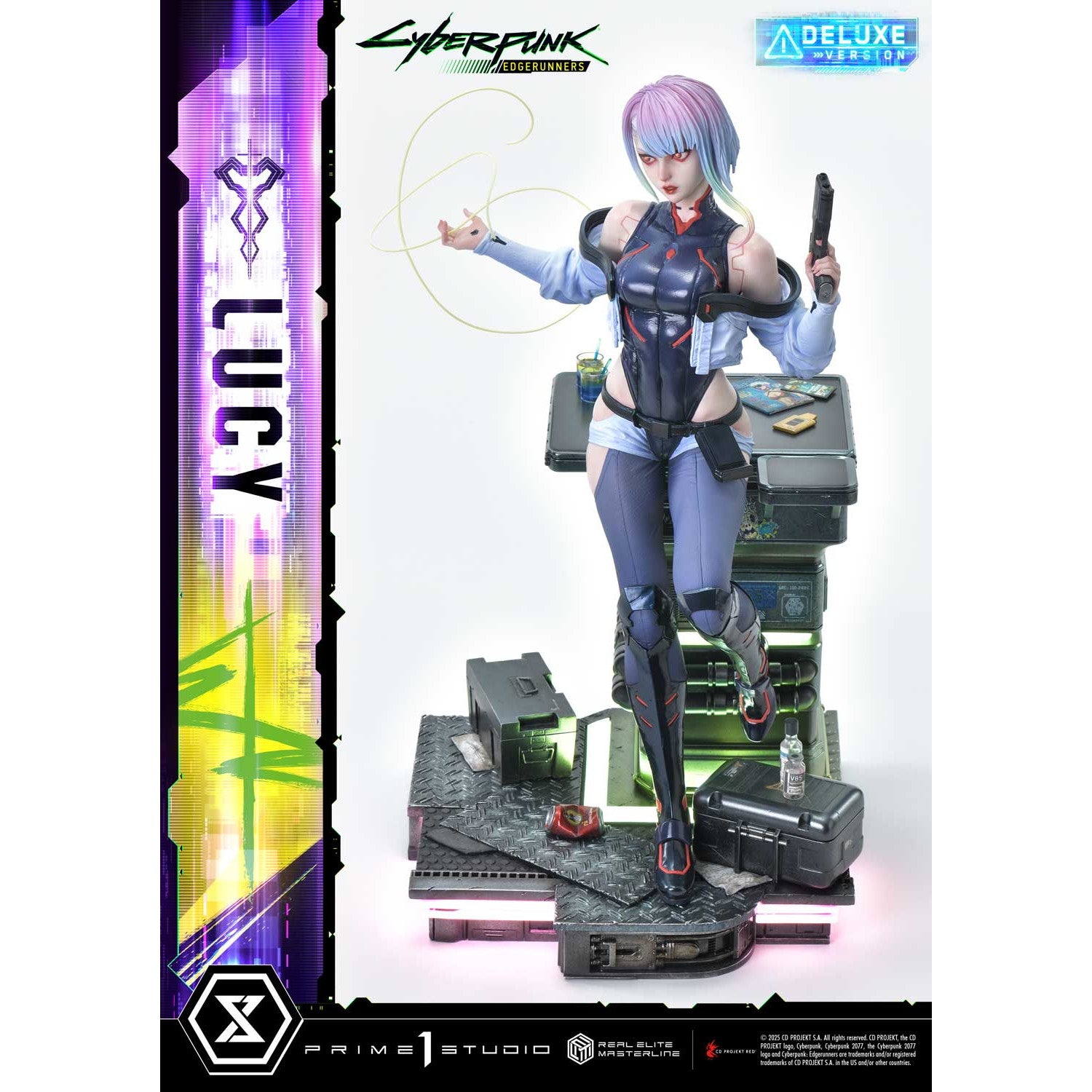 【予約安心出荷】[FIG] リアルエリートマスターライン ルーシー DX版 サイバーパンク:エッジランナーズ 1/4 スタチュー 完成品 フィギュア プライム1スタジオ(2026年10月)