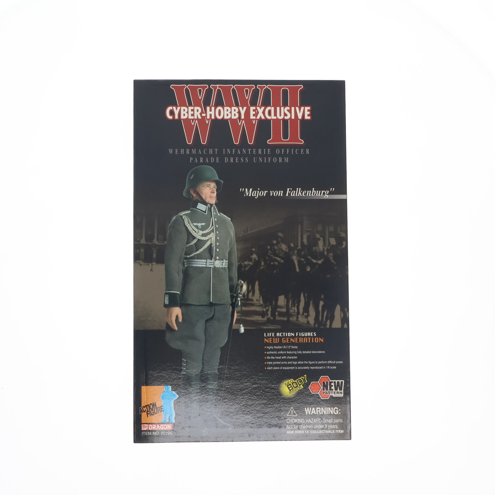 【中古即納】[FIG] サイバーホビー限定 ニュージェネレーション ライフアクションフィギュア WWII Wehrmacht Infanterie Officer Parade Dress Uniform Major Von Falkenburg 1/6 完成品 可動フィギュア(70295) DRAGON(ドラゴン)(19991231)