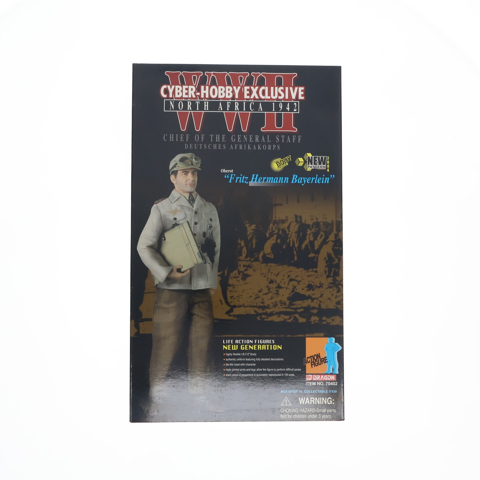 【中古即納】[FIG] サイバーホビー限定 WWII Chief of the General Staff Deutsches Afrikakorps Fritz Hermann Bayerlein 1/6 完成品 可動フィギュア(70402) DRAGON(ドラゴン)(19991231)