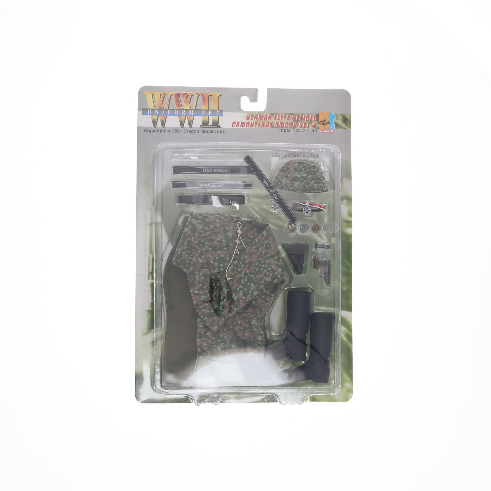 【中古即納】[FIG] WWII Uniform Set German Elite Officer Camouflage Smock Set 3 1/6 フィギュア用アクセサリ(71108) DRAGON(ドラゴン)(20020131)