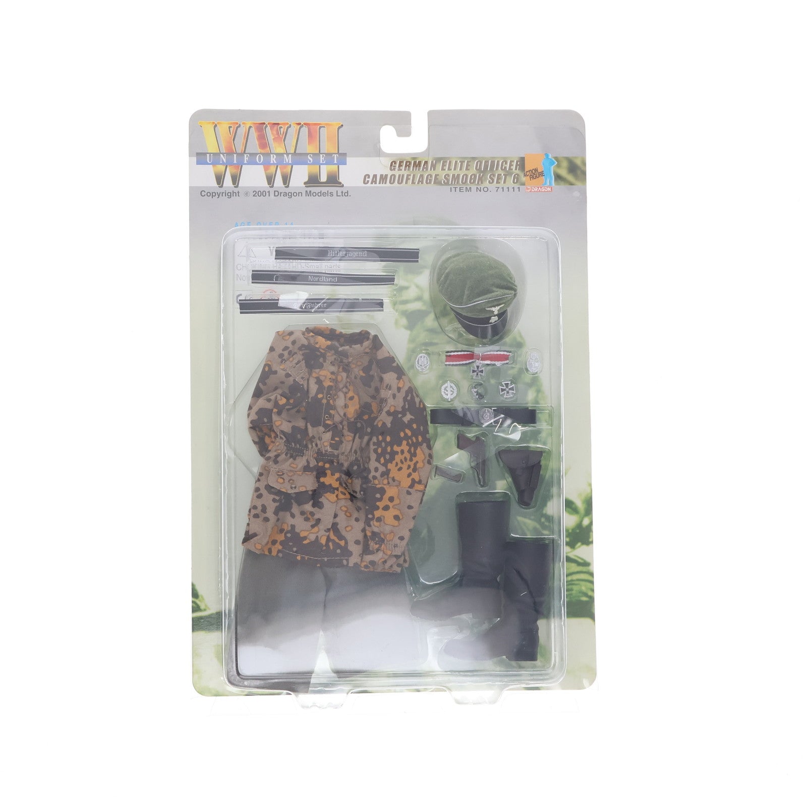 【中古即納】[FIG] WWII Uniform Set German Elite Officer Camouflage Smock Set 6 1/6 フィギュア用アクセサリ(71111) DRAGON(ドラゴン)(20011231)