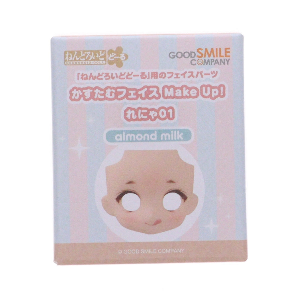 【新品】【お取り寄せ】[FIG] ねんどろいどどーる かすたむフェイス Make Up!:れにゃ01 almond milk(アーモンドミルク) フィギュア用アクセサリ グッドスマイルカンパニー(20251226)