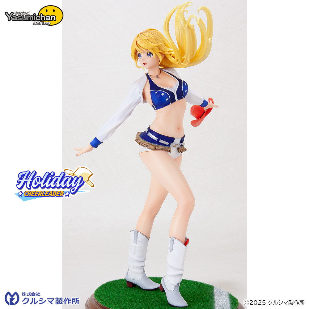 【新品即納】[FIG] オリジナル やすみちゃんシリーズ No.252 ホリディ(チアリーダー) 成形色アイボリー 1/7 レジンキャストキット フィギュア クルシマ製作所(20250630)