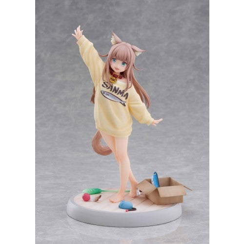 【新品】【お取り寄せ】[FIG] 「きなこ」～あそんでVer.～ うちのねこが女の子でかわいい 1/6 完成品 フィギュア GOLDENHEAD+(ゴールデンヘッドプラス)(20260531)