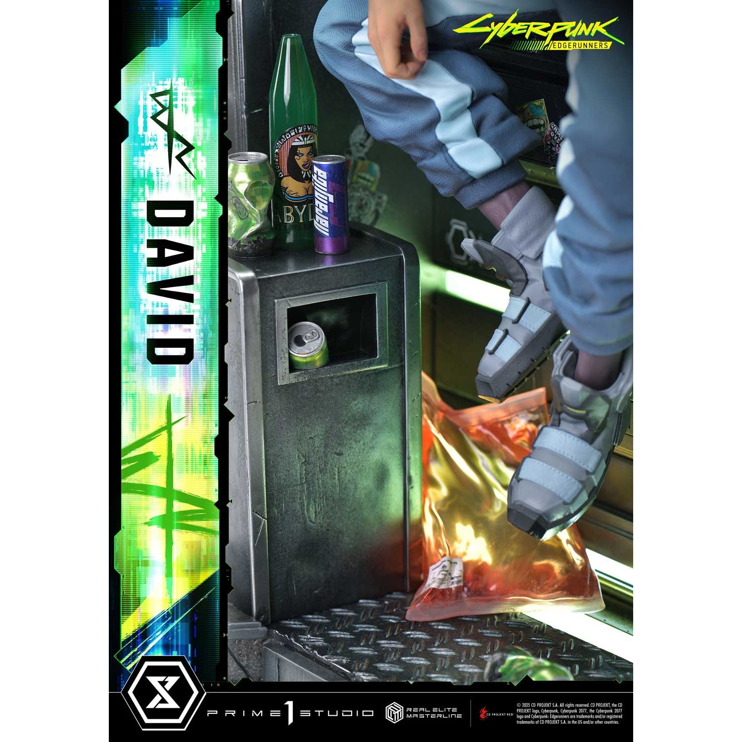 【予約安心出荷】[FIG] リアルエリートマスターライン デイビッド サイバーパンク:エッジランナーズ 1/4 完成品 フィギュア(REMCP-02) プライム1スタジオ(2026年11月)
