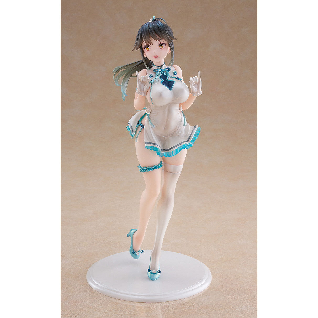 【新品即納】[FIG] ポニーテールの女の子:チーパオ Avian Romance Pink Label 1/6 完成品 フィギュア ウェーブ(WAVE)(20251129)