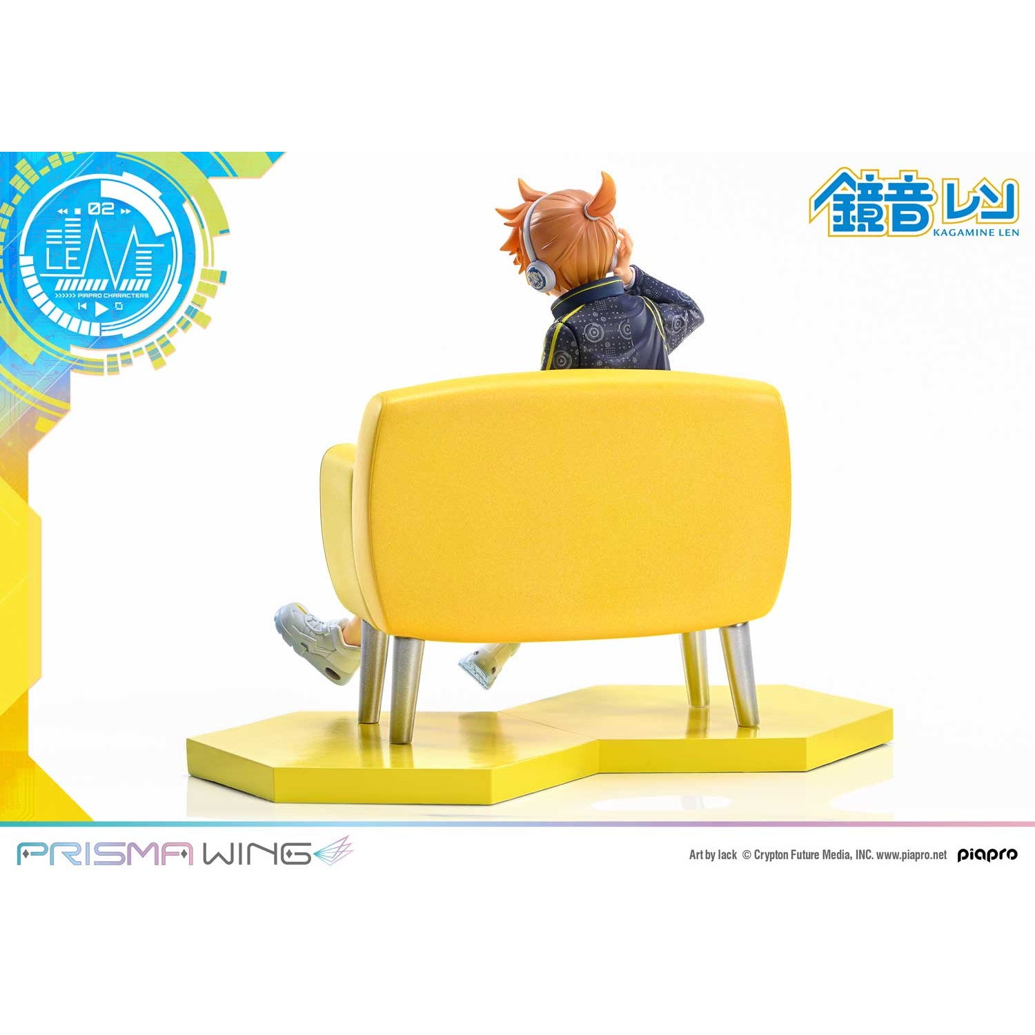 【予約安心出荷】[FIG] PRISMA WING 鏡音レン(かがみねれん) 『Art by lack』 ピアプロキャラクターズ 1/7 完成品 フィギュア(PWPCL-04) プライム1スタジオ(2026年7月)
