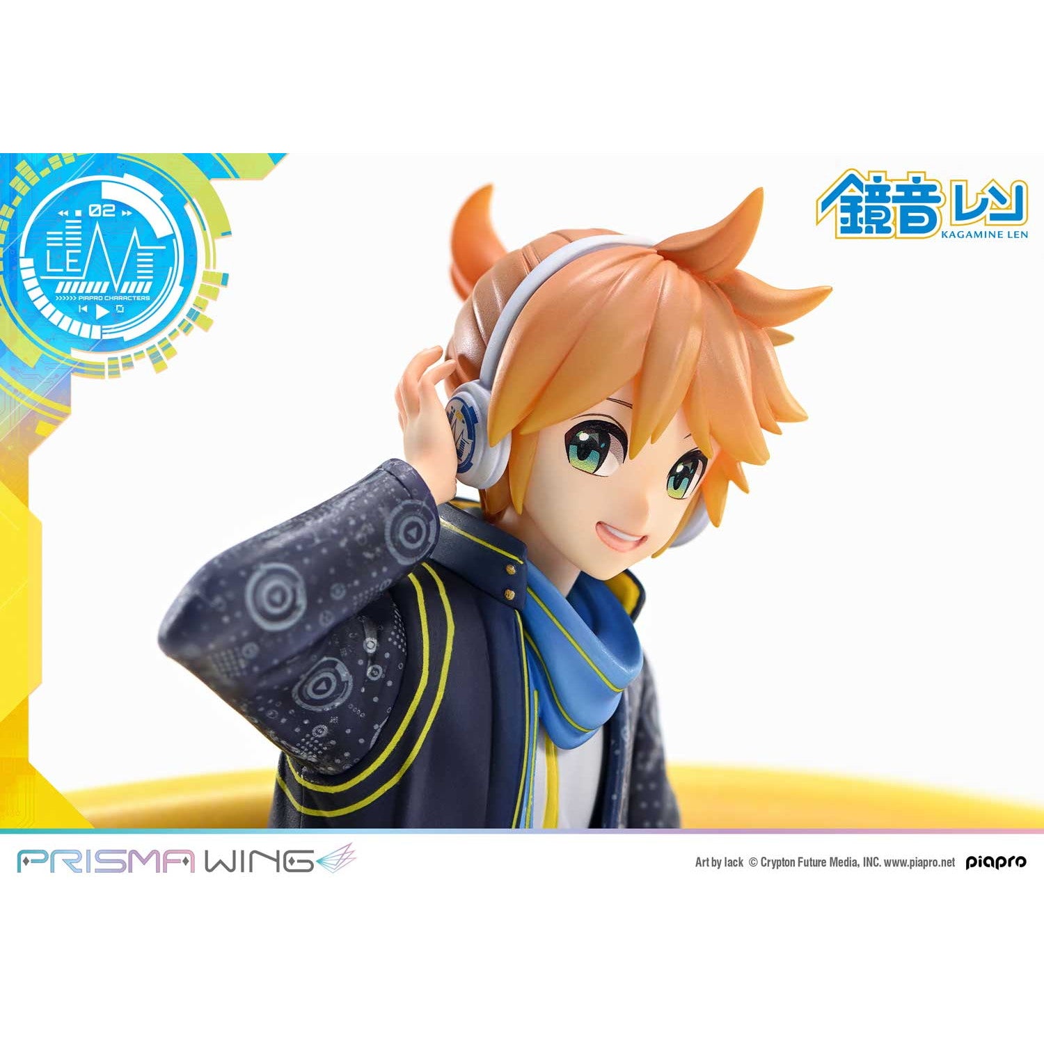 【予約安心出荷】[FIG] PRISMA WING 鏡音レン(かがみねれん) 『Art by lack』 ピアプロキャラクターズ 1/7 完成品 フィギュア(PWPCL-04) プライム1スタジオ(2026年7月)