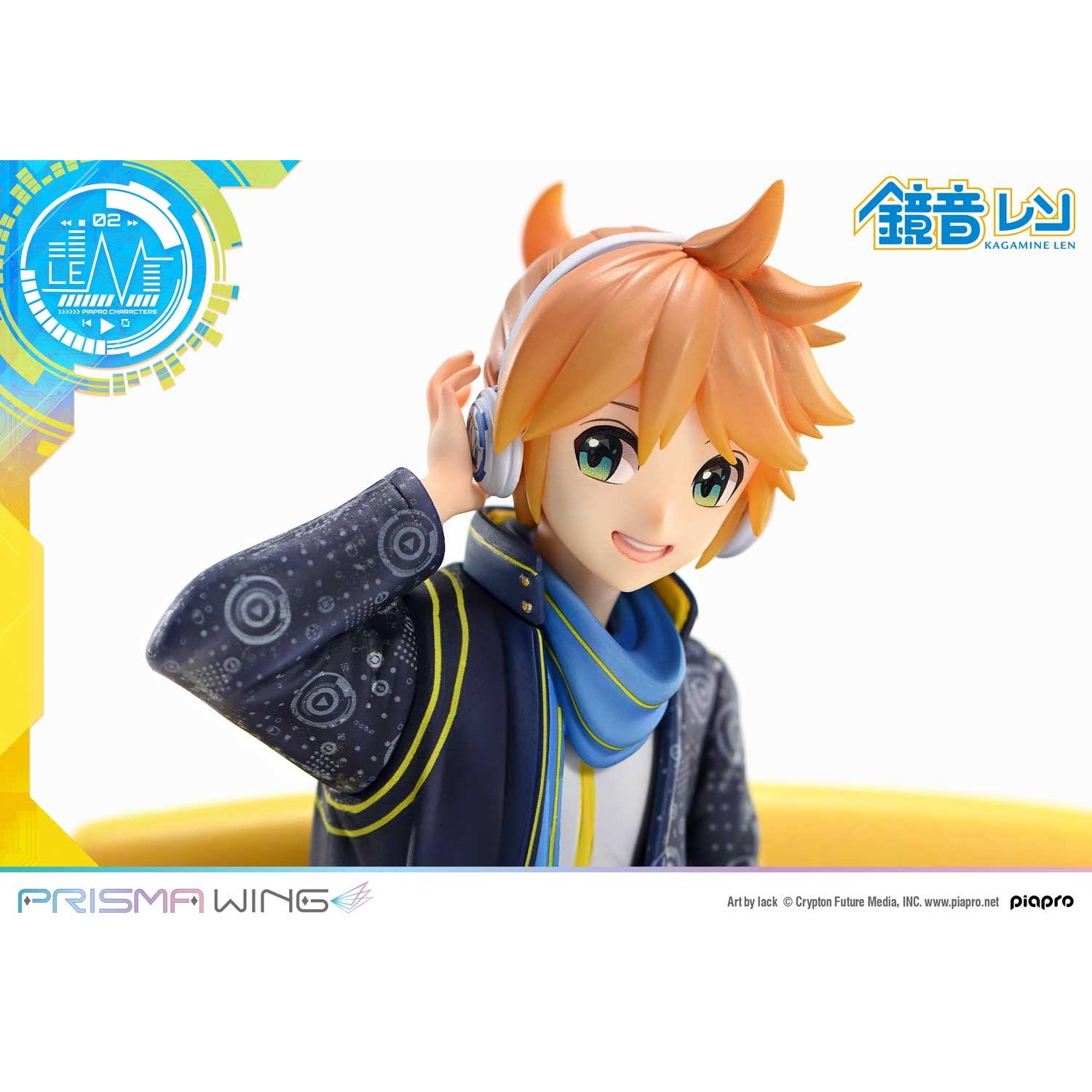 【予約安心出荷】[FIG] PRISMA WING 鏡音レン(かがみねれん) 『Art by lack』 ピアプロキャラクターズ 1/7 完成品 フィギュア(PWPCL-04) プライム1スタジオ(2026年7月)
