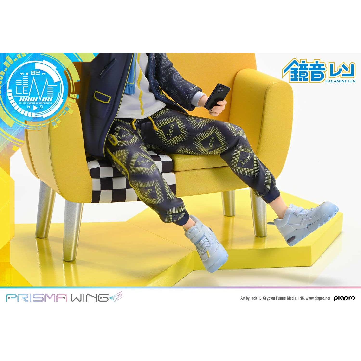【予約安心出荷】[FIG] PRISMA WING 鏡音レン(かがみねれん) 『Art by lack』 ピアプロキャラクターズ 1/7 完成品 フィギュア(PWPCL-04) プライム1スタジオ(2026年7月)