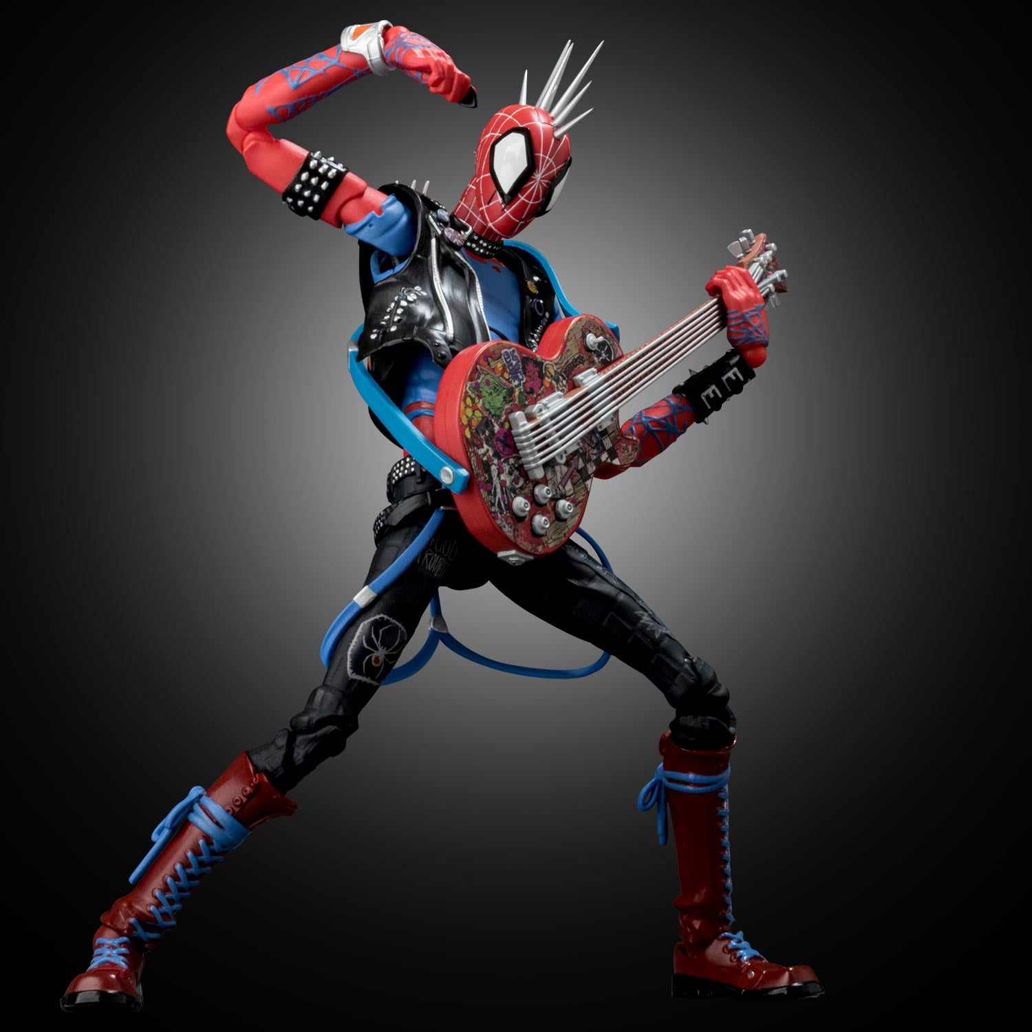 【新品即納】[FIG] SVアクション スパイダー・パンク スパイダーマン:アクロス・ザ・スパイダーバース 完成品 可動フィギュア 千値練(せんちねる)(20251231)