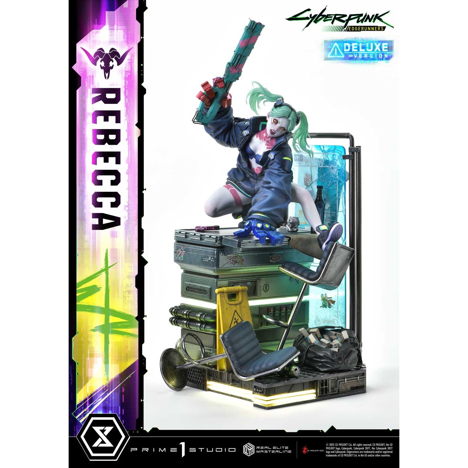 【予約安心出荷】[FIG] リアルエリートマスターライン レベッカ DX版 サイバーパンク:エッジランナーズ 1/4 完成品 フィギュア(REMCP-03DX) プライム1スタジオ(2026年12月)