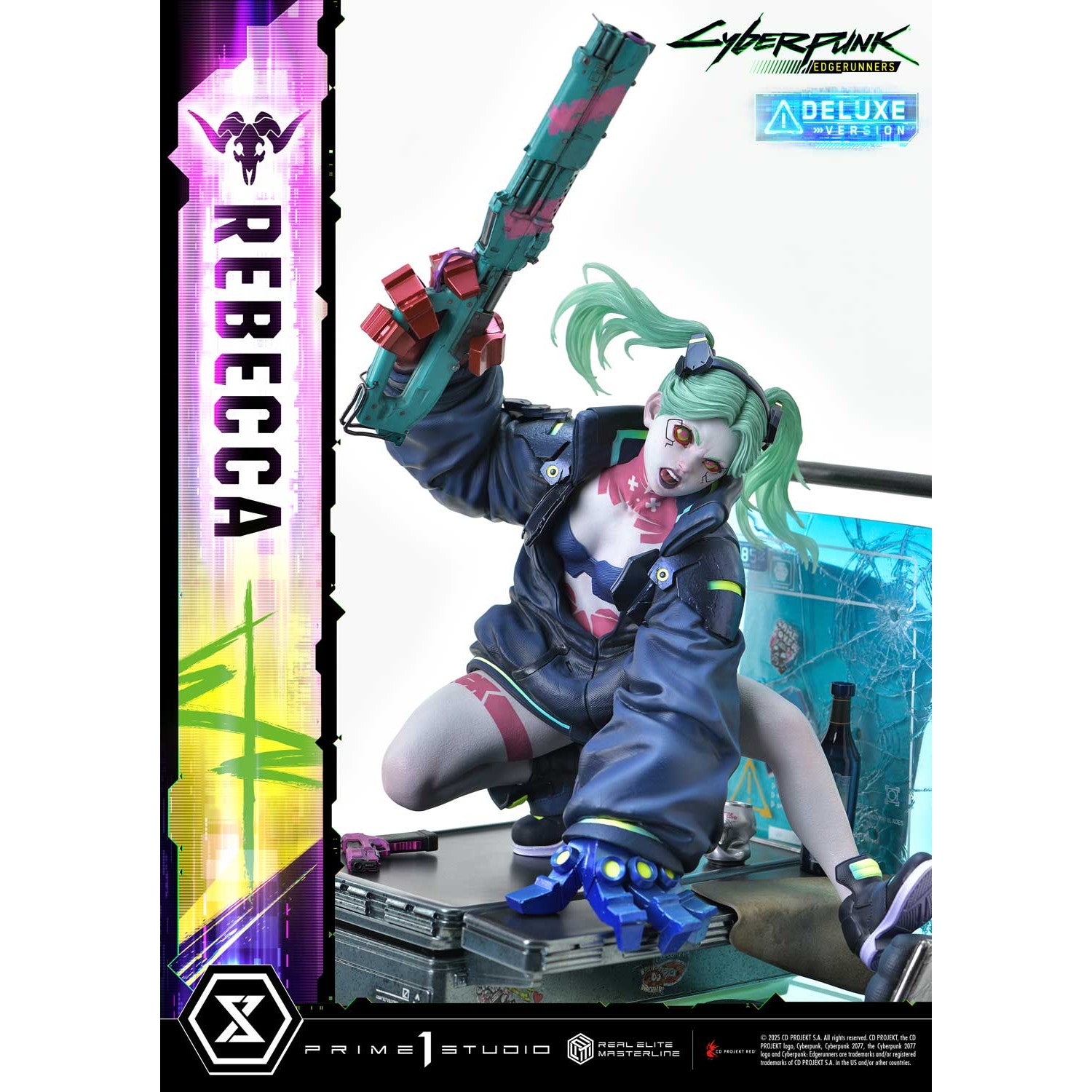 【予約安心出荷】[FIG] リアルエリートマスターライン レベッカ DX版 サイバーパンク:エッジランナーズ 1/4 完成品 フィギュア(REMCP-03DX) プライム1スタジオ(2026年12月)