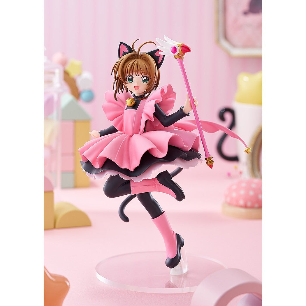 【新品】【お取り寄せ】[FIG] POP UP PARADE(ポップアップパレード) 木之本桜(きのもとさくら) 黒猫風コスチュームVer. L size カードキャプターさくら クロウカード編 完成品 フィギュア グッドスマイルカンパニー(20260205)