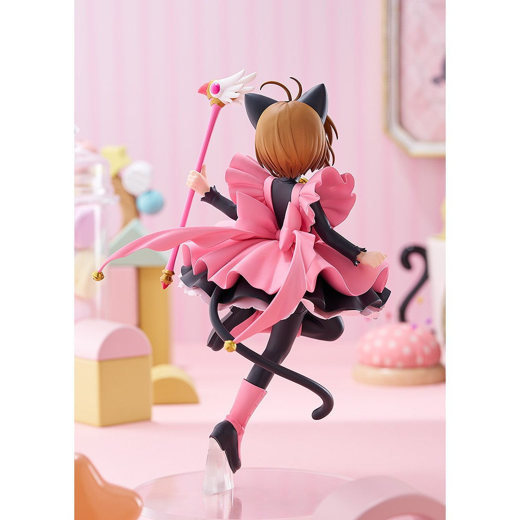 【新品】【お取り寄せ】[FIG] POP UP PARADE(ポップアップパレード) 木之本桜(きのもとさくら) 黒猫風コスチュームVer. L size カードキャプターさくら クロウカード編 完成品 フィギュア グッドスマイルカンパニー(20260205)