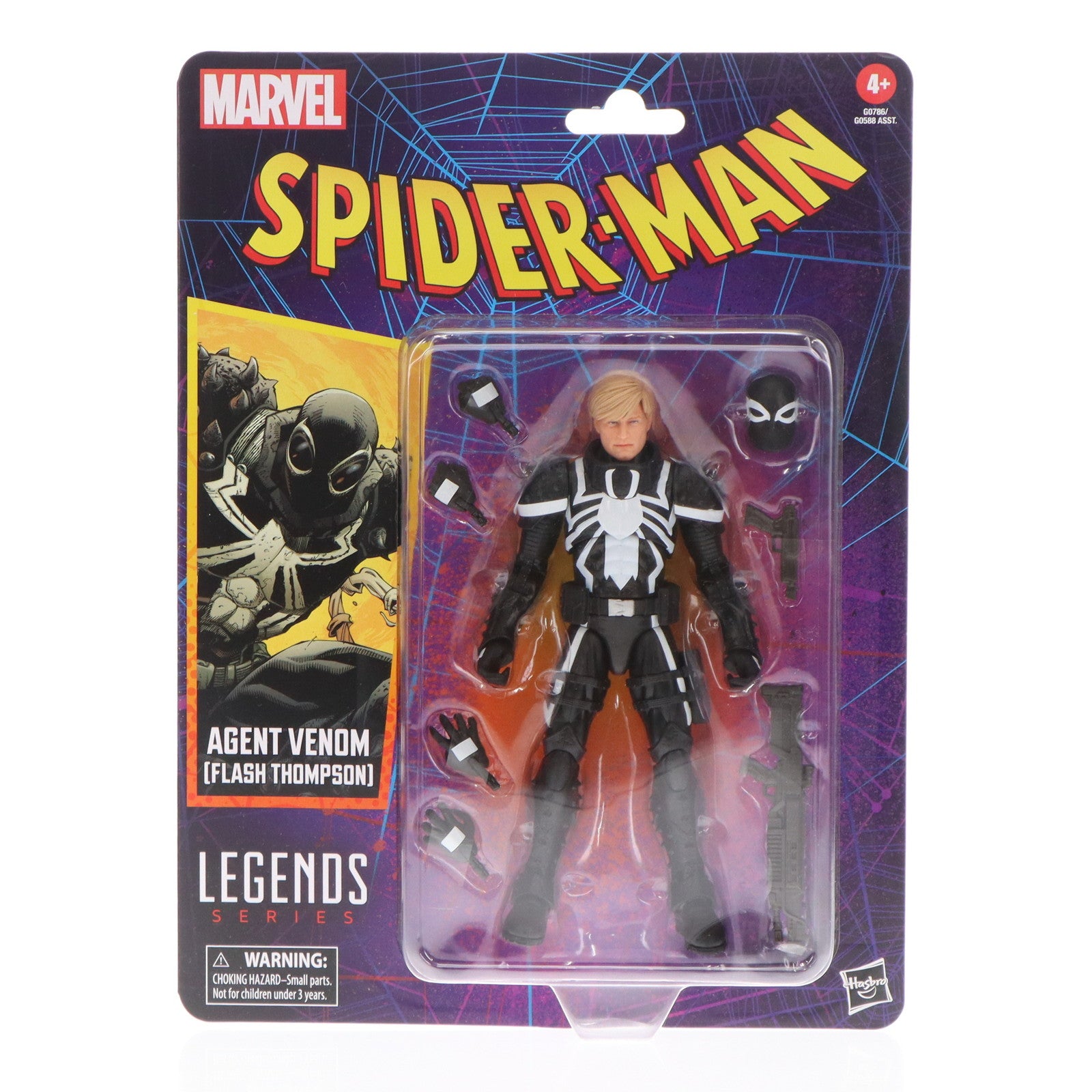 【中古即納】[FIG] マーベル・レジェンドCLASSIC スパイダーマンシリーズ フラッシュ・トンプソン/エージェント・ヴェノム[コミック] 完成品 6インチ・アクションフィギュア(海外流通版) ハズブロ(20250228)