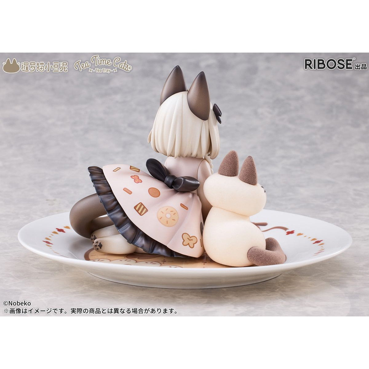 【新品即納】[FIG] 色紙&クリアカード2種付属 DLCシリーズ ティータイムキャッツ×シャム猫あずきさん 友情コラボ限定セット シャム猫あずきさんは世界の中心 完成品 フィギュア RIBOSE(核糖文化)(20260217)