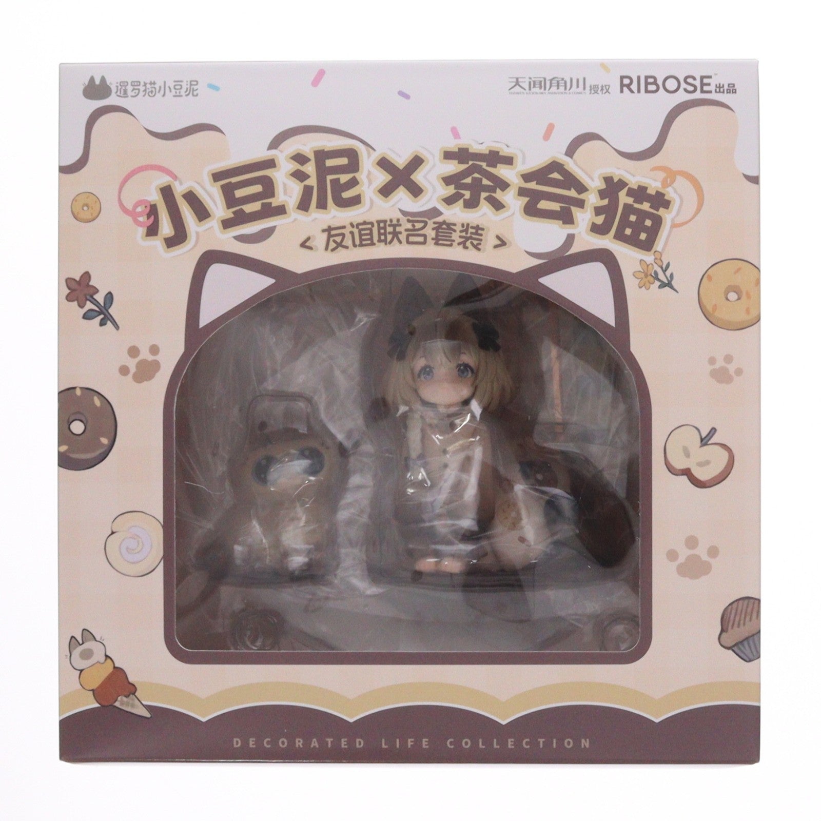 【中古即納】[FIG] 色紙&クリアカード2種付属 DLCシリーズ ティータイムキャッツ×シャム猫あずきさん 友情コラボ限定セット シャム猫あずきさんは世界の中心 完成品 フィギュア RIBOSE(核糖文化)(20260217)