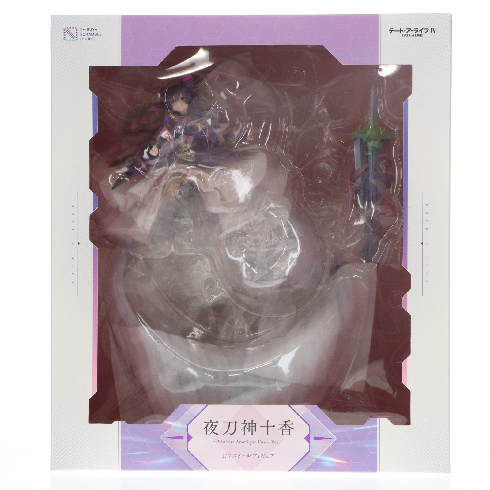 【中古即納】[FIG] SHIBUYA SCRAMBLE FIGURE 夜刀神十香(やとがみとおか) -Princess Amethyst Dress Ver.- デート・ア・ライブIV 1/7 完成品 フィギュア eStream(20250930)