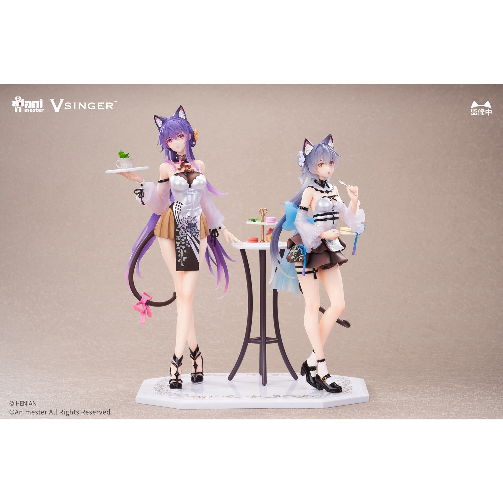 【予約安心出荷】[FIG] アクリルしおり付属 洛天依&墨清弦(ルォ・テンイ&モーチンシェン) 不思議のティーブレイクVer. VSINGER 1/7 完成品 フィギュア AniMester(アニメスター)(2026年7月)