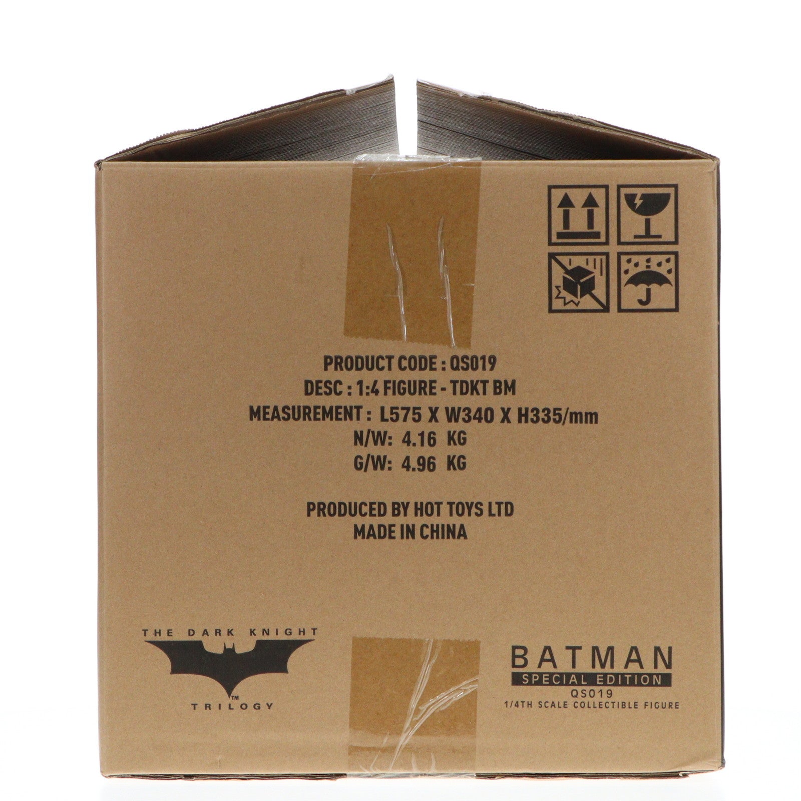 【中古即納】[FIG] トイサピエンス限定 クオーター・スケール バットマン[ボーナスアクセサリー付き] ダークナイト・トリロジー 1/4 完成品 可動フィギュア(QS#019b) ホットトイズ(20230430)