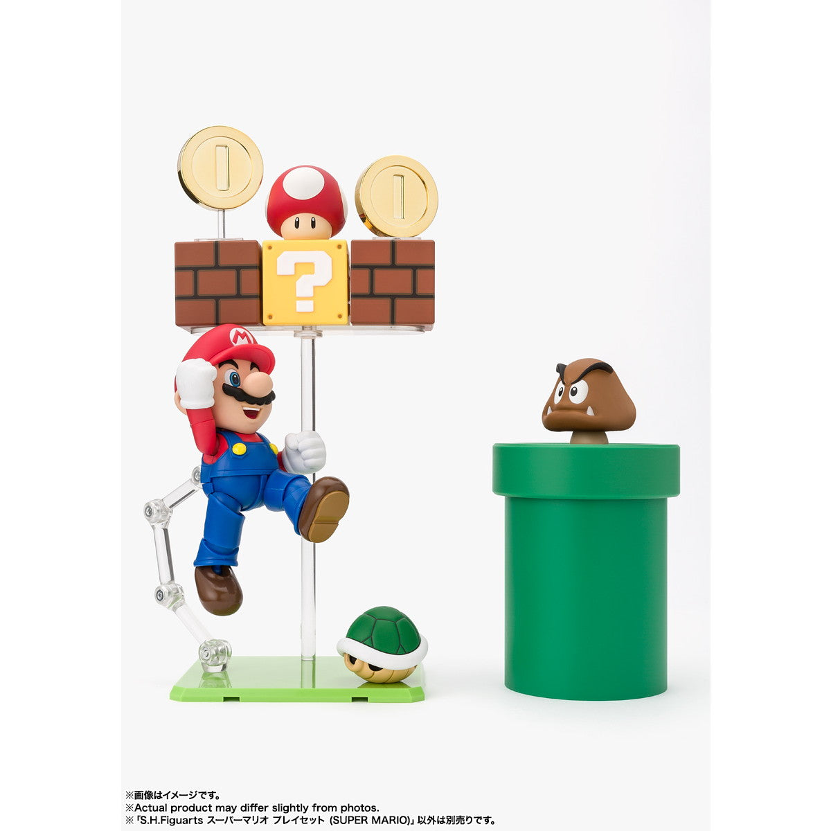 【新品即納】[FIG] S.H.Figuarts(フィギュアーツ) スーパーマリオ プレイセット(SUPER MARIO) 完成品 フィギュア用アクセサリ バンダイスピリッツ(20260221)