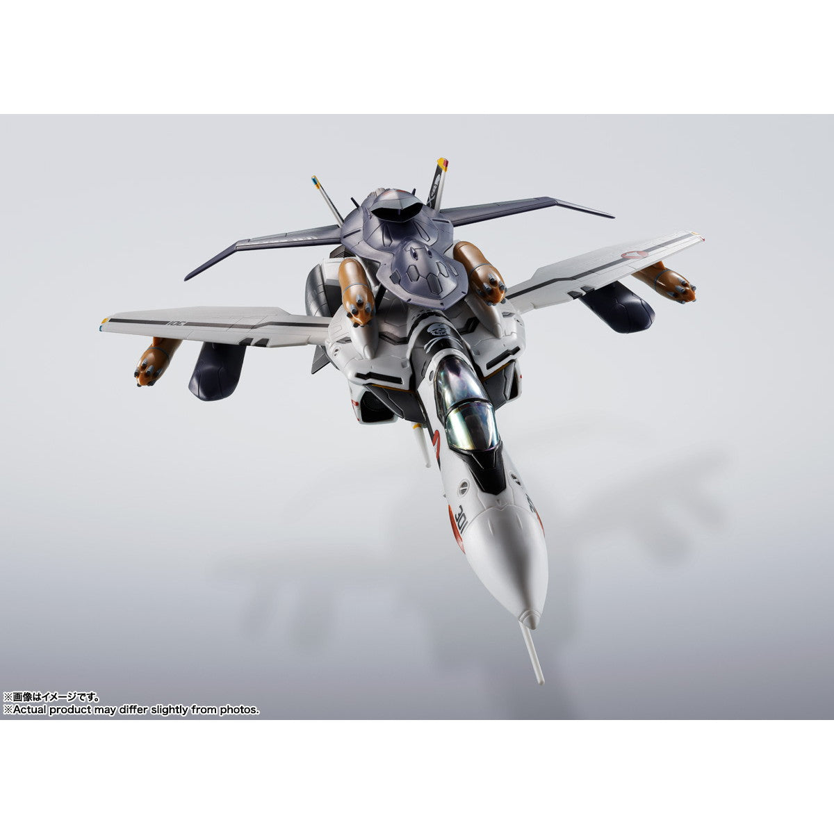 【新品即納】[FIG] HI-METAL R VF-0Sフェニックス(ロイ・フォッカー機) + QF-2200D-B ゴースト マクロスゼロ 完成品 可動フィギュア バンダイスピリッツ(20260131)