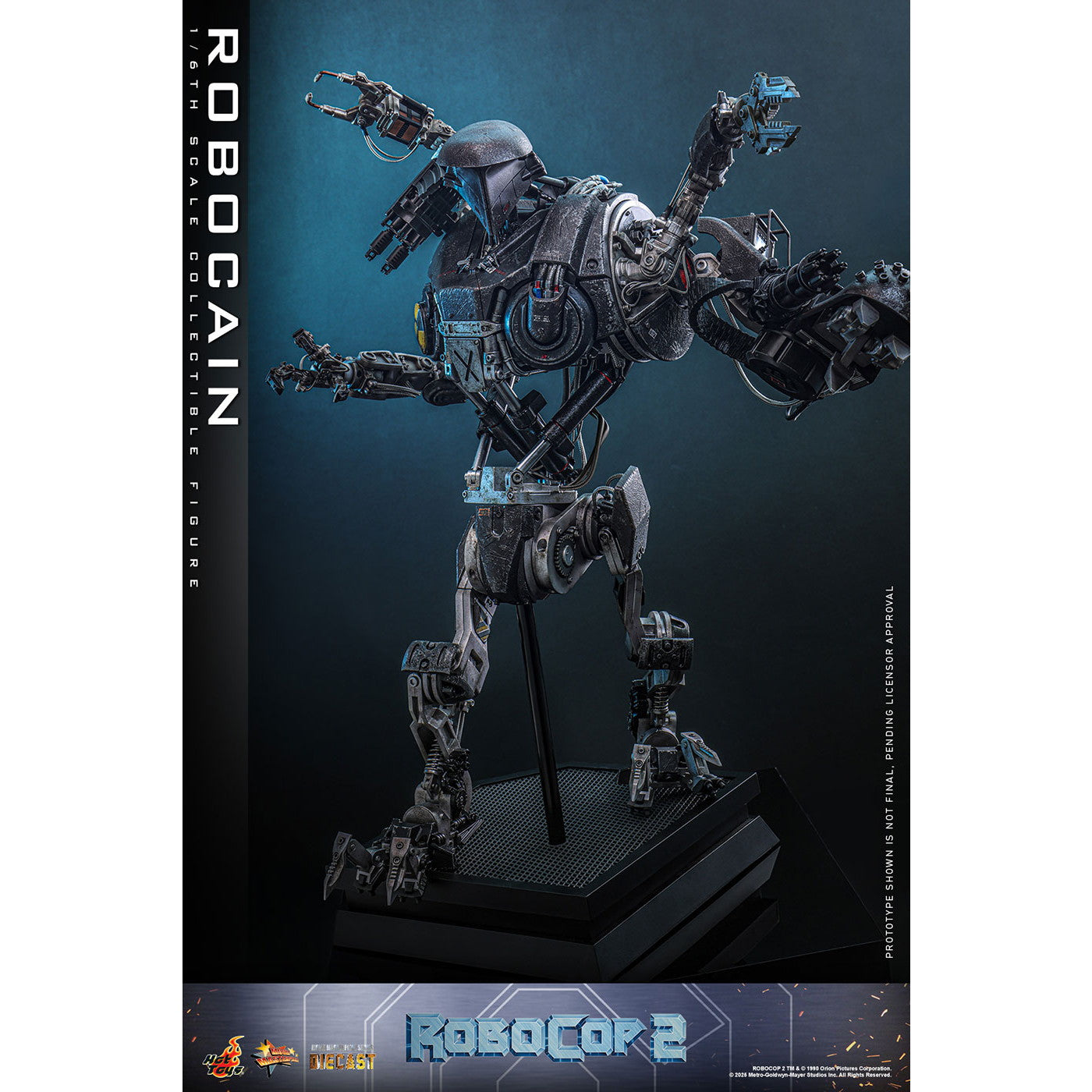 【予約安心出荷】[FIG] ムービー・マスターピース DIECAST ロボケイン ロボコップ2 1/6 完成品 可動フィギュア(MM#828D75) ホットトイズ(2026年10月)