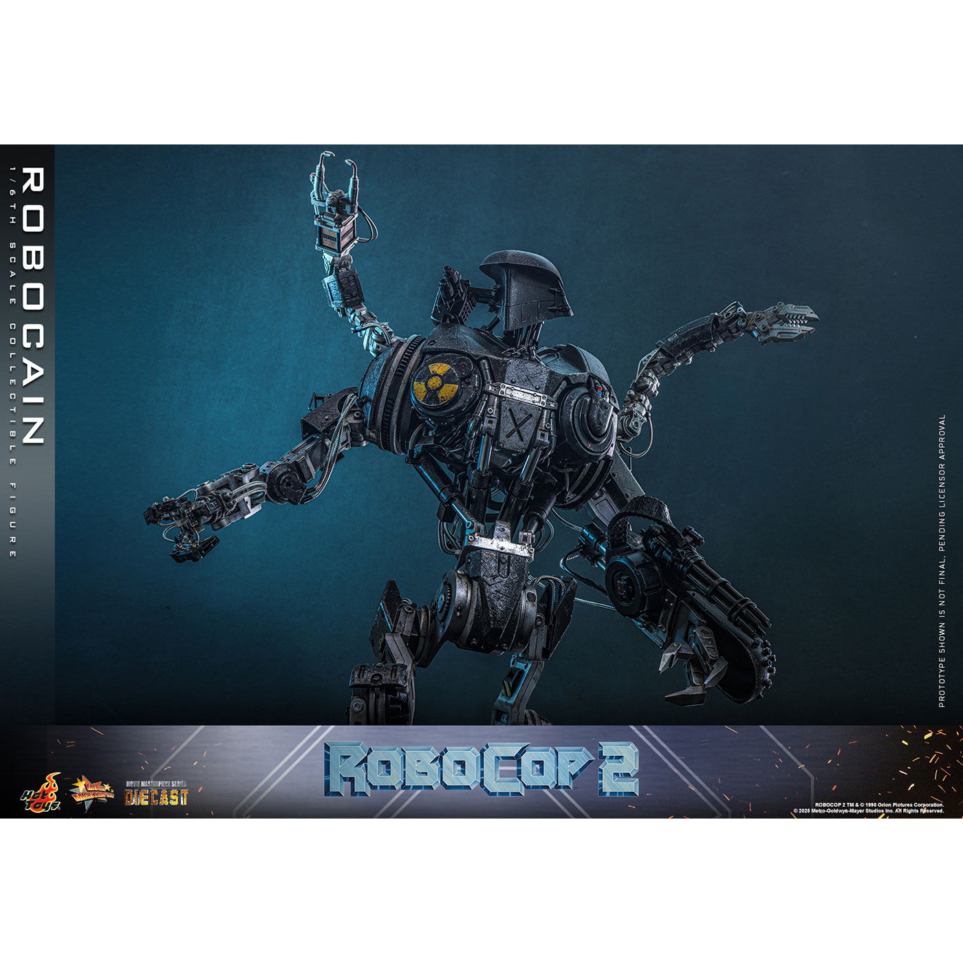 【予約安心出荷】[FIG] ムービー・マスターピース DIECAST ロボケイン ロボコップ2 1/6 完成品 可動フィギュア(MM#828D75) ホットトイズ(2026年10月)