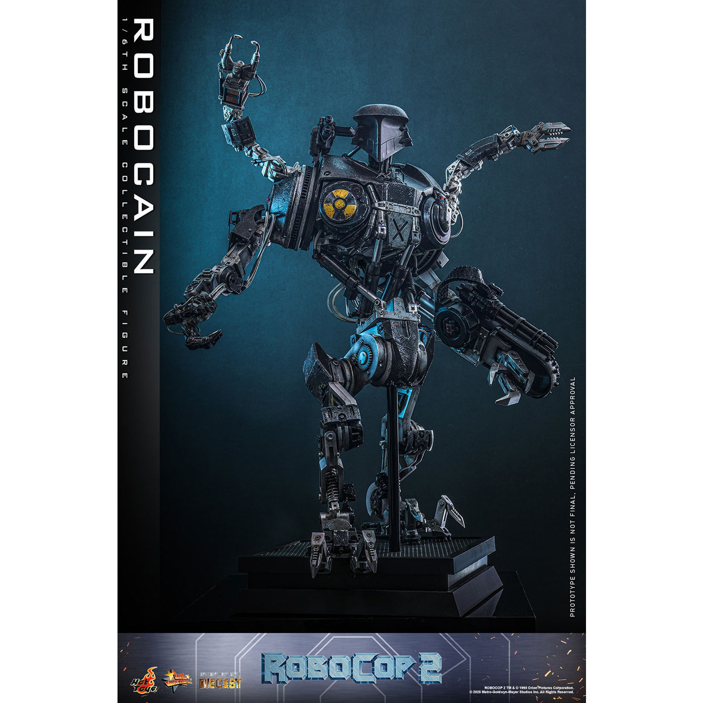 【予約安心出荷】[FIG] ムービー・マスターピース DIECAST ロボケイン ロボコップ2 1/6 完成品 可動フィギュア(MM#828D75) ホットトイズ(2026年10月)