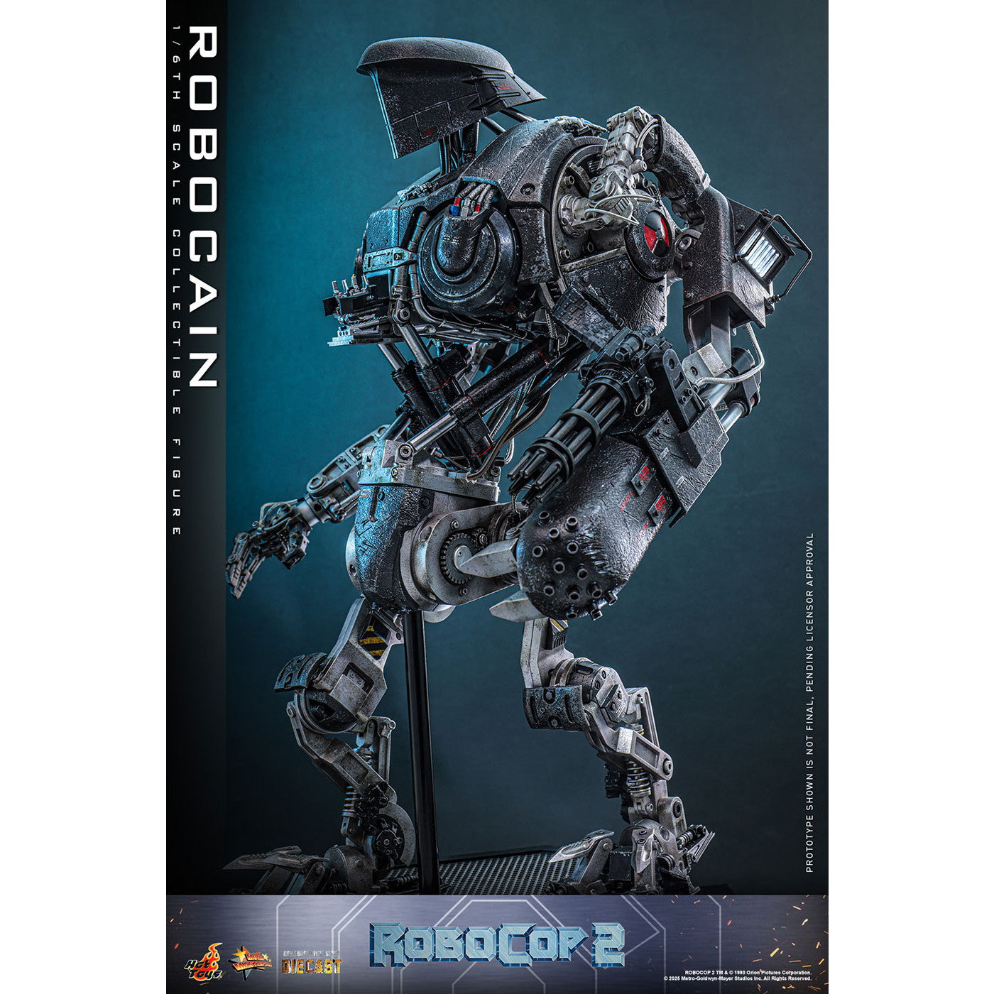 【予約安心出荷】[FIG] ムービー・マスターピース DIECAST ロボケイン ロボコップ2 1/6 完成品 可動フィギュア(MM#828D75) ホットトイズ(2026年10月)