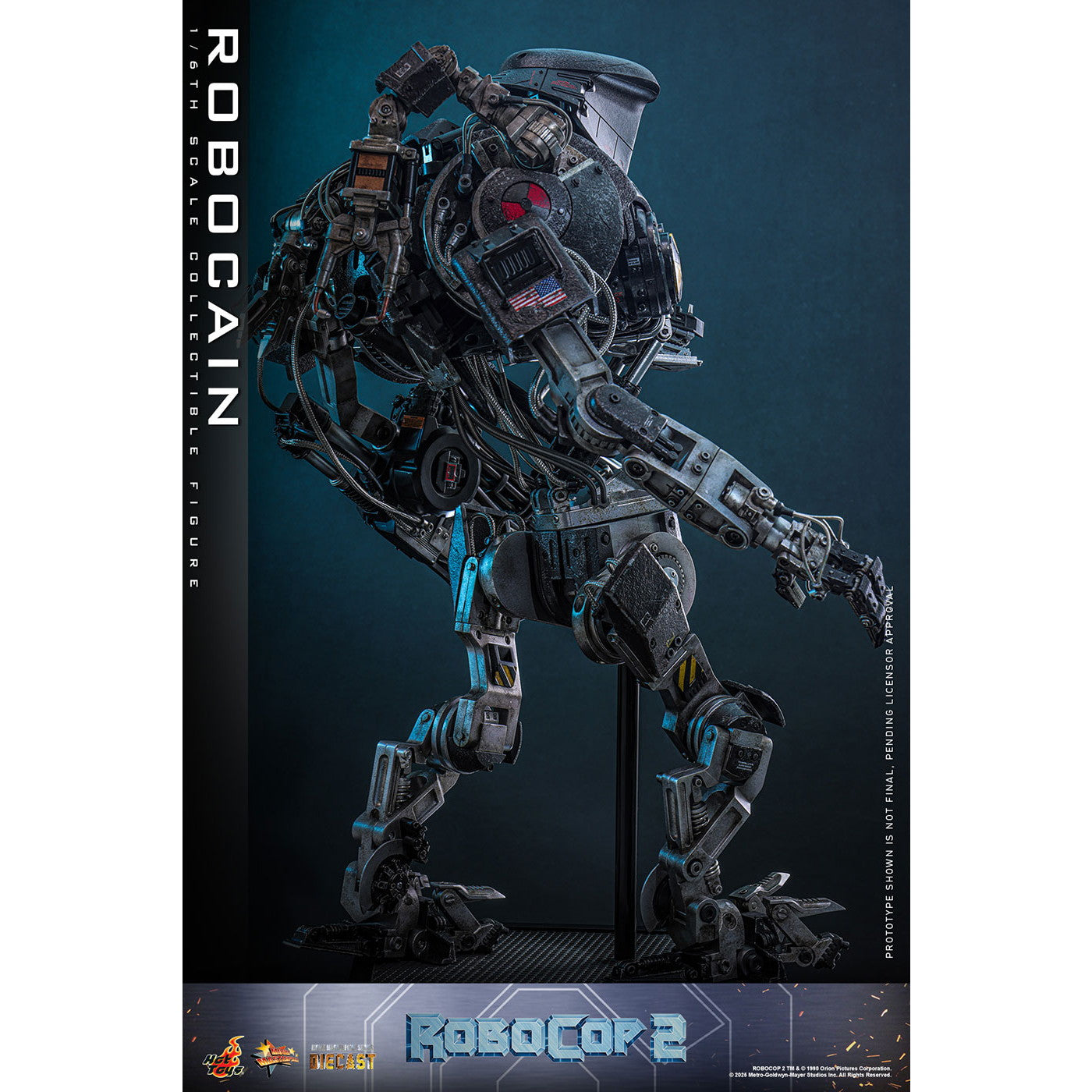 【予約安心出荷】[FIG] ムービー・マスターピース DIECAST ロボケイン ロボコップ2 1/6 完成品 可動フィギュア(MM#828D75) ホットトイズ(2026年10月)