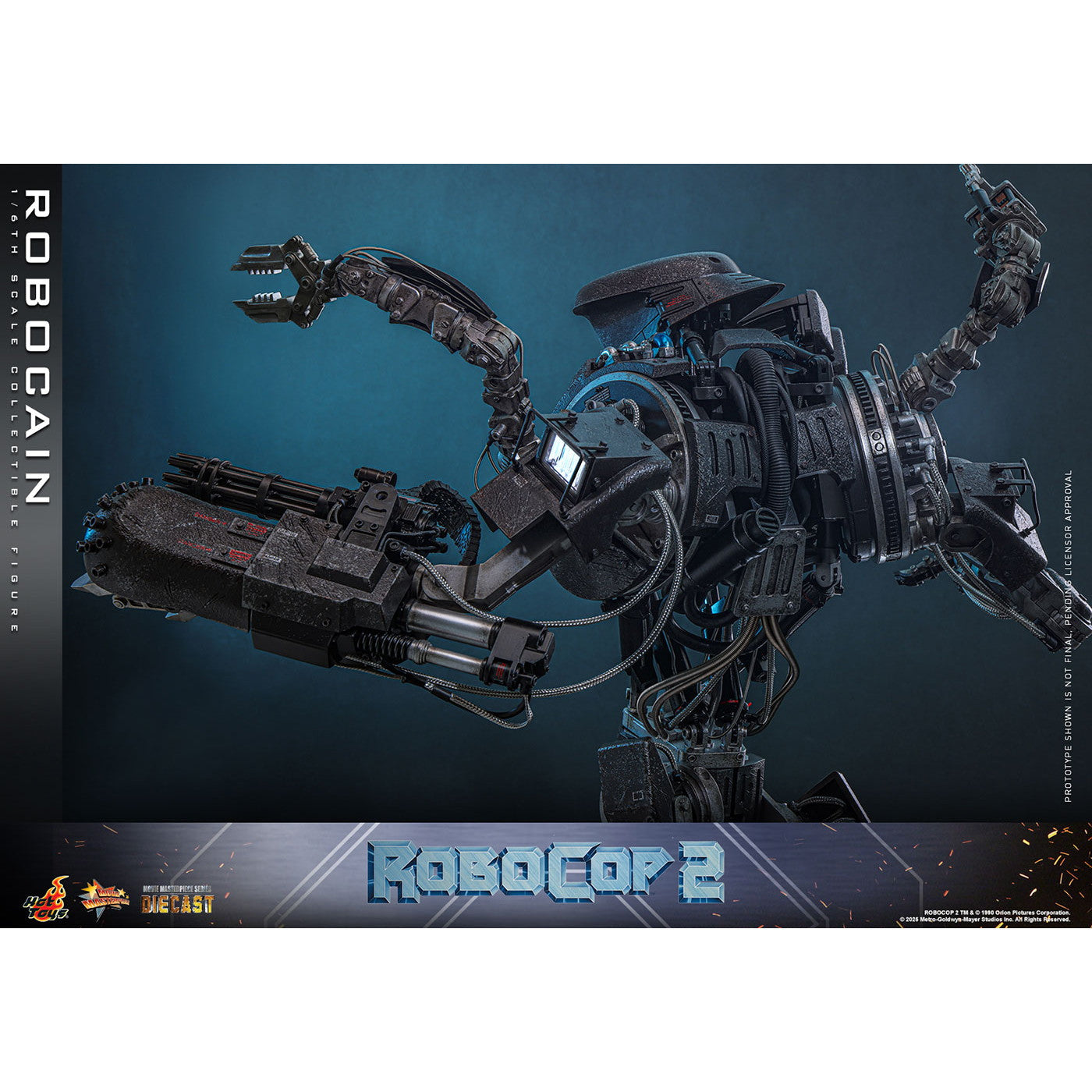 【予約安心出荷】[FIG] ムービー・マスターピース DIECAST ロボケイン ロボコップ2 1/6 完成品 可動フィギュア(MM#828D75) ホットトイズ(2026年10月)
