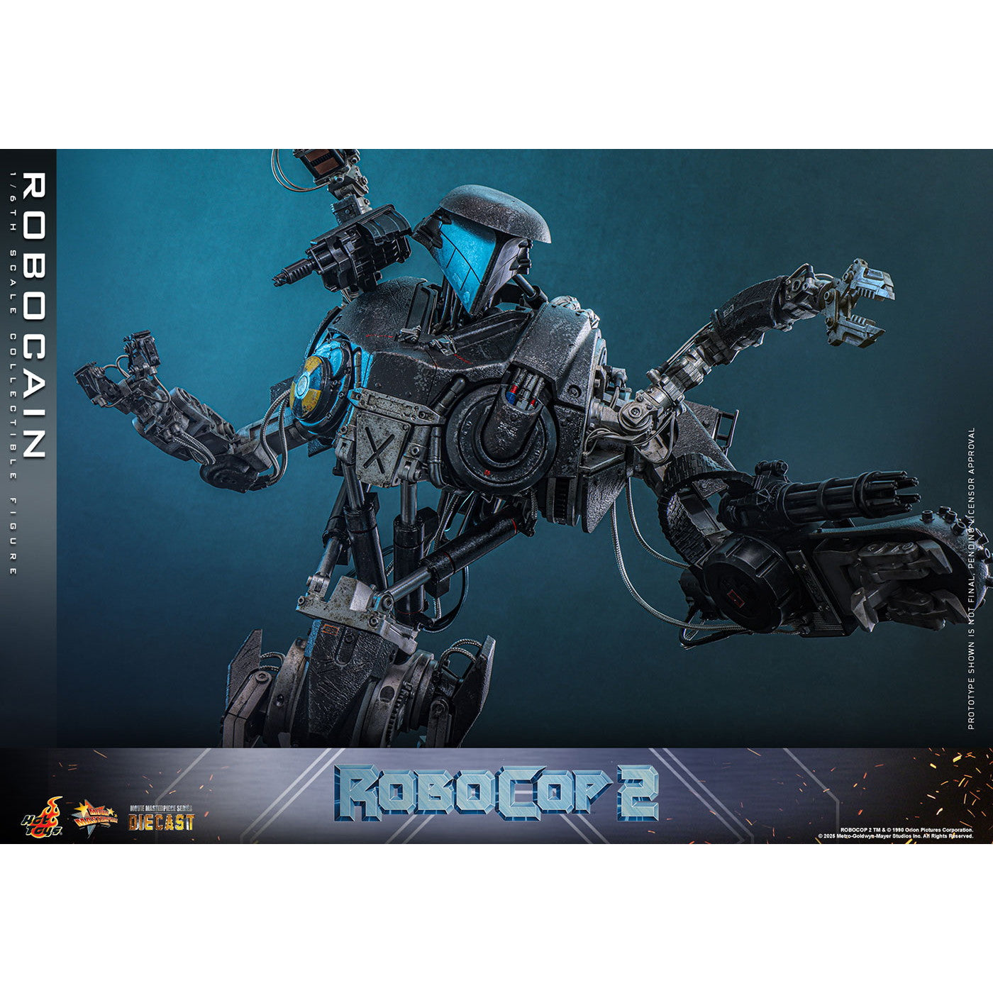 【予約安心出荷】[FIG] ムービー・マスターピース DIECAST ロボケイン ロボコップ2 1/6 完成品 可動フィギュア(MM#828D75) ホットトイズ(2026年10月)