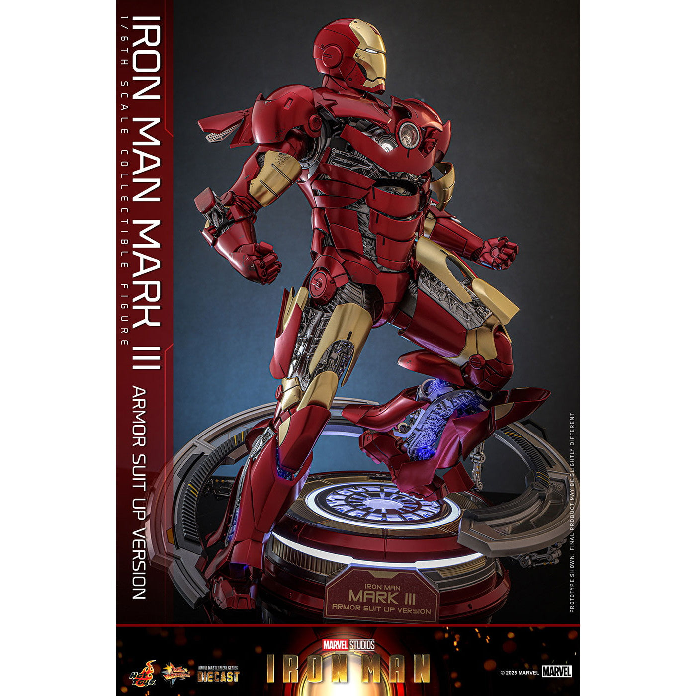 【予約安心出荷】[FIG] ムービー・マスターピース DIECAST アイアンマン・マーク3(アーマー・スーツアップ版) 1/6 完成品 可動フィギュア(MM#825D72) ホットトイズ(2026年10月)