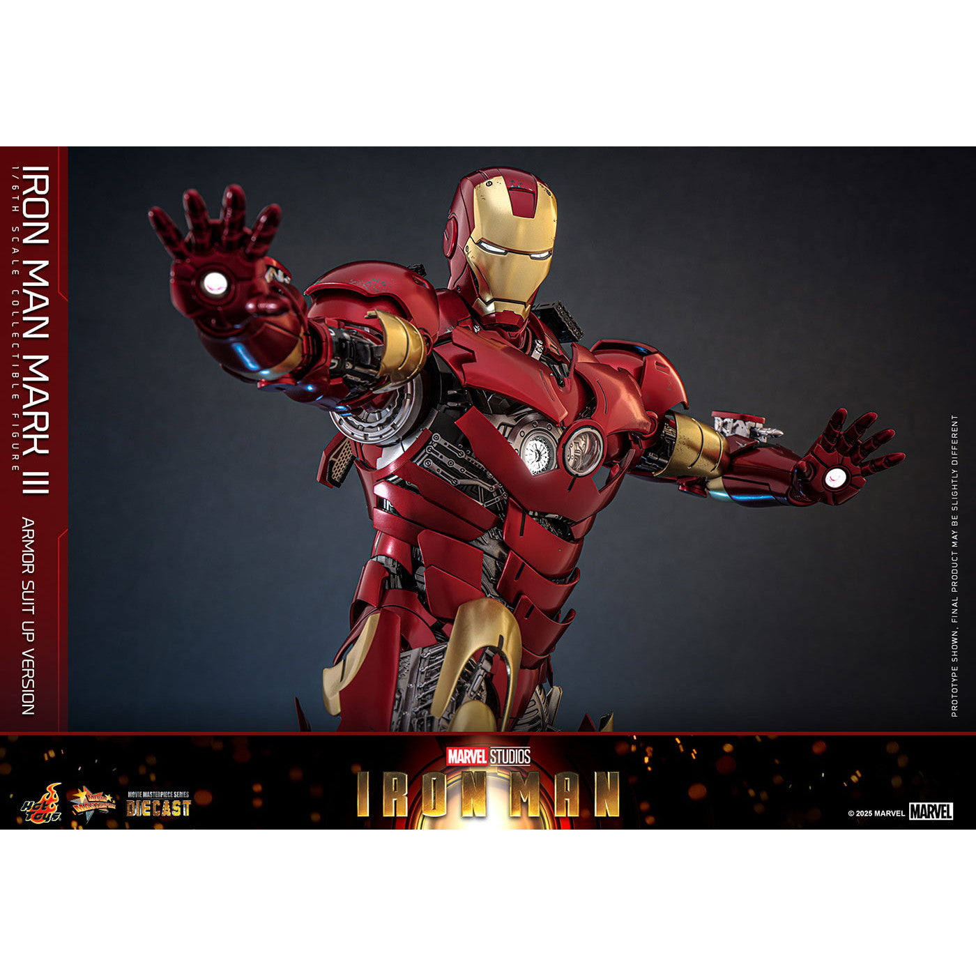 【予約安心出荷】[FIG] ムービー・マスターピース DIECAST アイアンマン・マーク3(アーマー・スーツアップ版) 1/6 完成品 可動フィギュア(MM#825D72) ホットトイズ(2026年10月)
