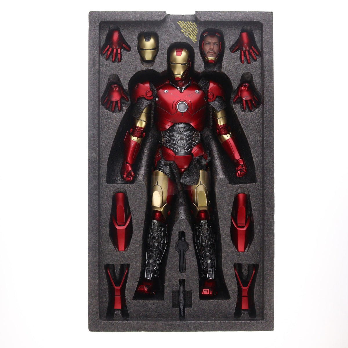【中古即納】[FIG] ムービー・マスターピース DIECAST アイアンマン・マーク3(アーマー・スーツアップ版) 1/6 完成品 可動フィギュア(MM#825D72) ホットトイズ(20260731)