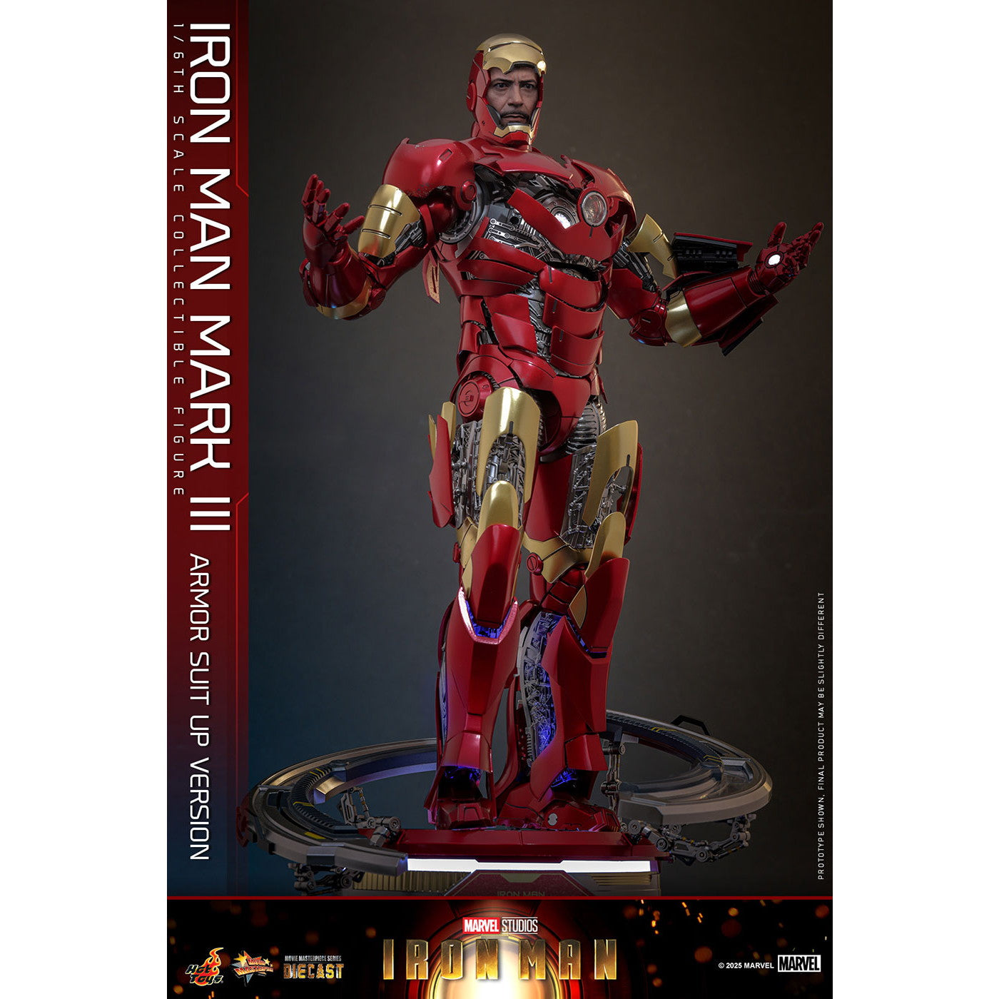 【予約安心出荷】[FIG] ムービー・マスターピース DIECAST アイアンマン・マーク3(アーマー・スーツアップ版) 1/6 完成品 可動フィギュア(MM#825D72) ホットトイズ(2026年10月)