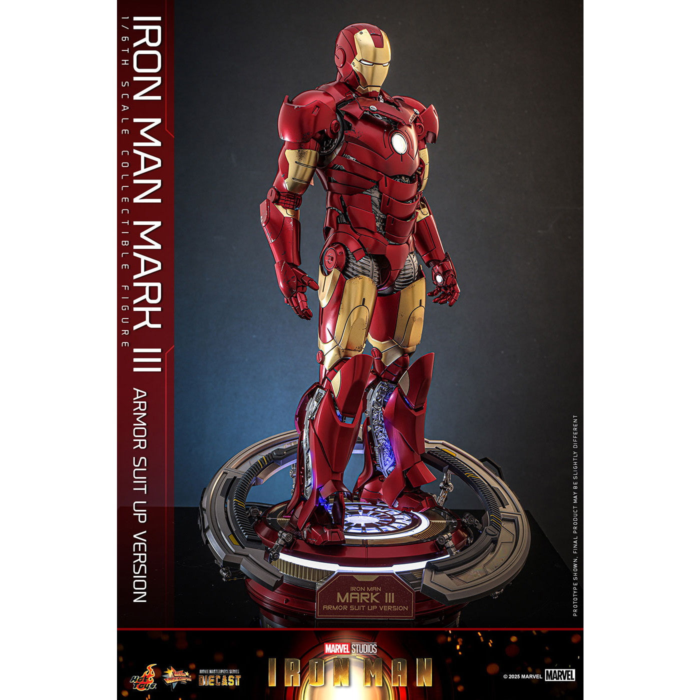 【予約安心出荷】[FIG] ムービー・マスターピース DIECAST アイアンマン・マーク3(アーマー・スーツアップ版) 1/6 完成品 可動フィギュア(MM#825D72) ホットトイズ(2026年10月)