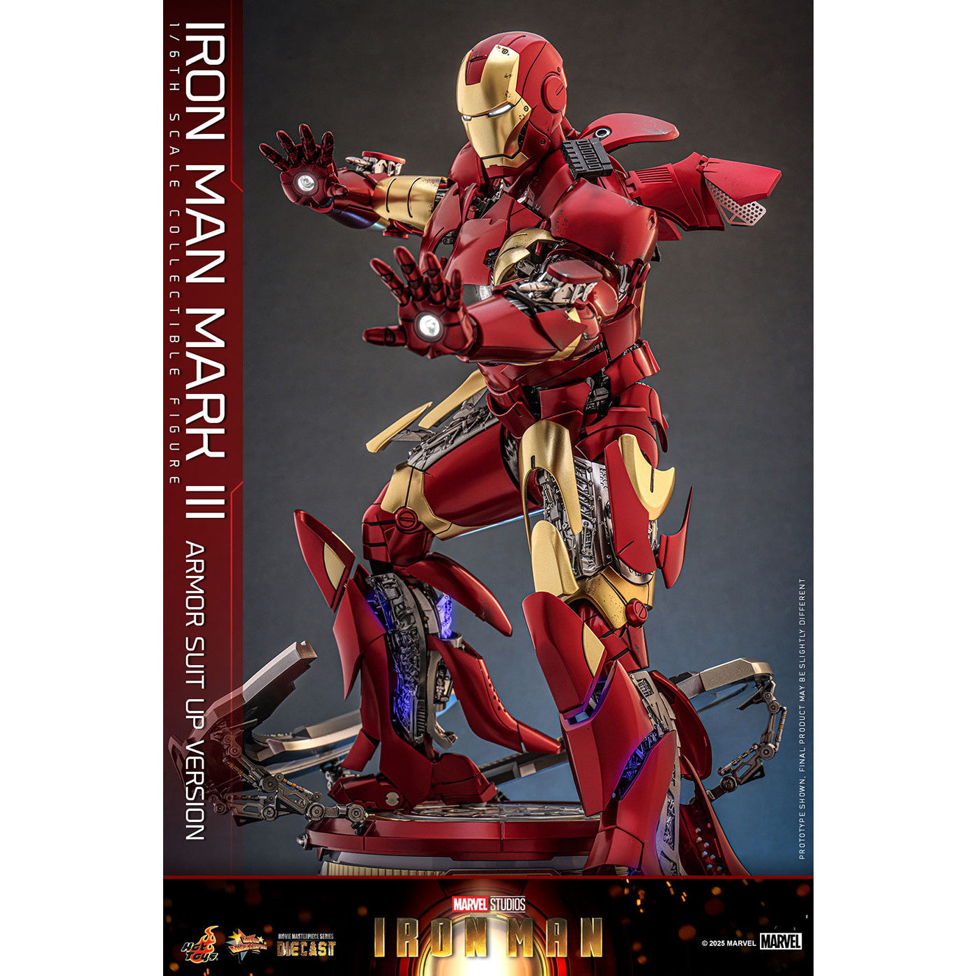 【予約安心出荷】[FIG] ムービー・マスターピース DIECAST アイアンマン・マーク3(アーマー・スーツアップ版) 1/6 完成品 可動フィギュア(MM#825D72) ホットトイズ(2026年10月)