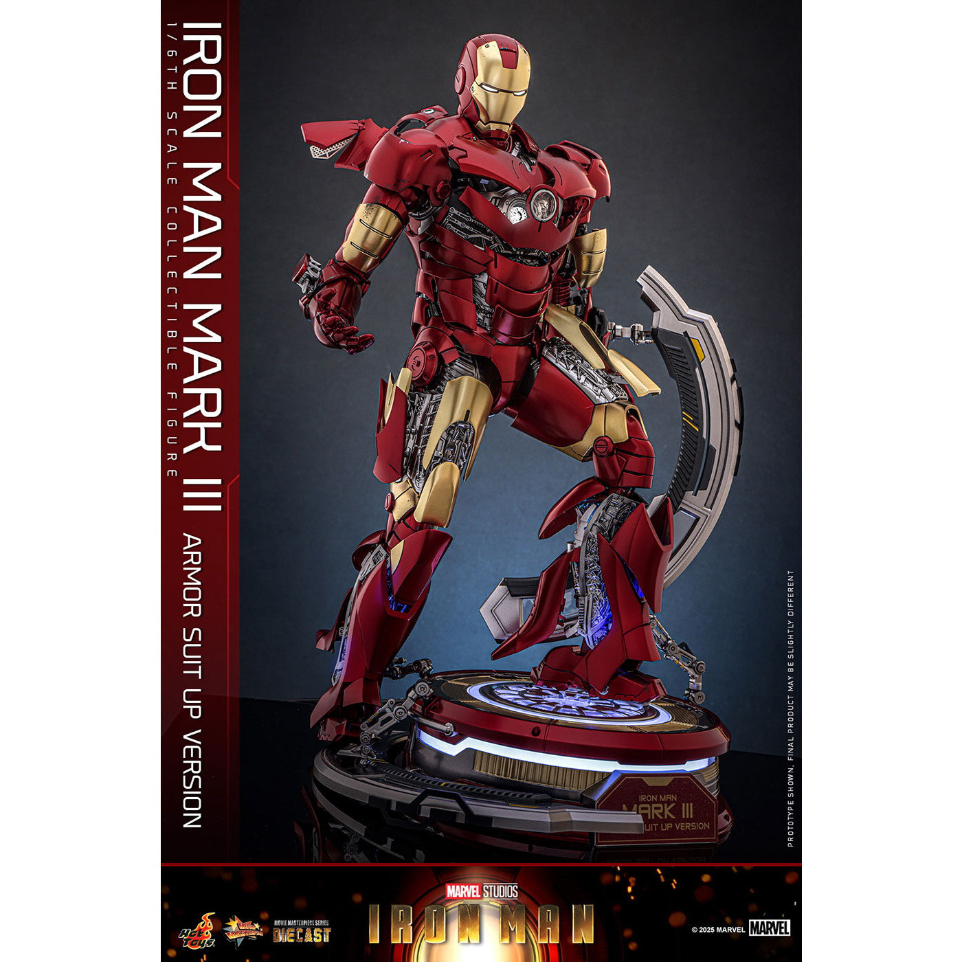 【予約安心出荷】[FIG] ムービー・マスターピース DIECAST アイアンマン・マーク3(アーマー・スーツアップ版) 1/6 完成品 可動フィギュア(MM#825D72) ホットトイズ(2026年10月)